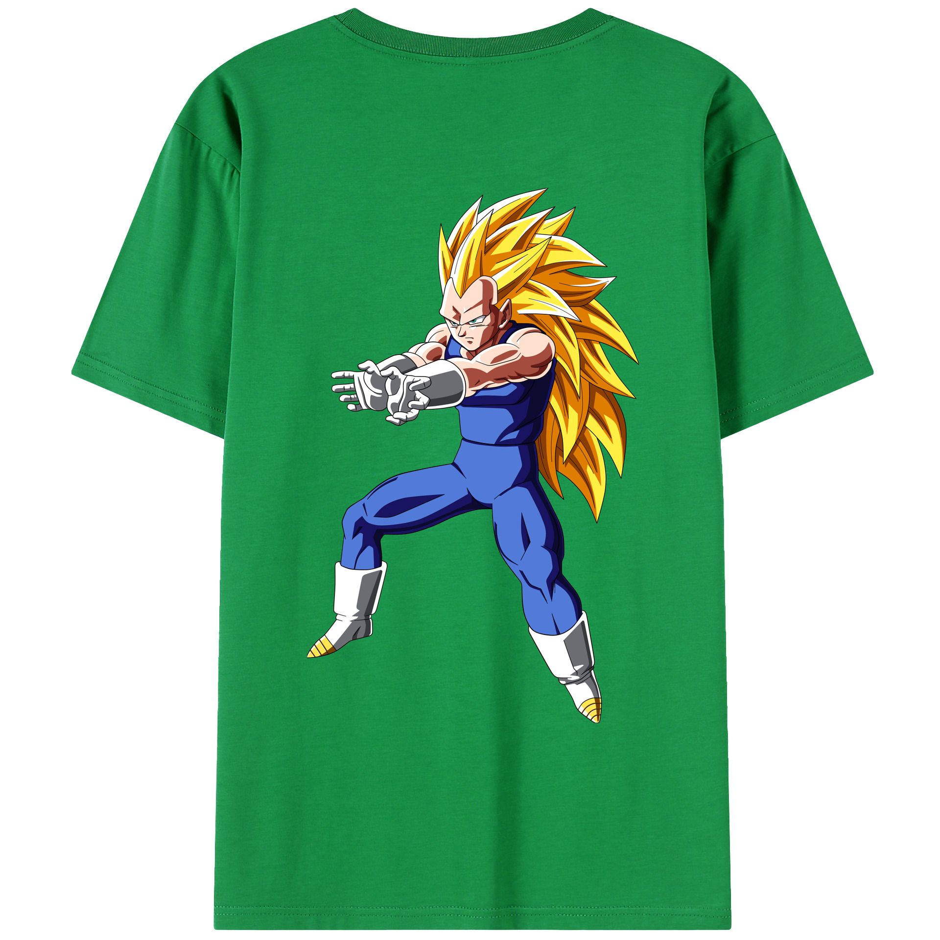 （画像用） ドラゴンボール ベジータ四世（Bejīta Yonsei）DRAGON BALL Vegeta IV レディース半袖Tシャツ(バックプリント)