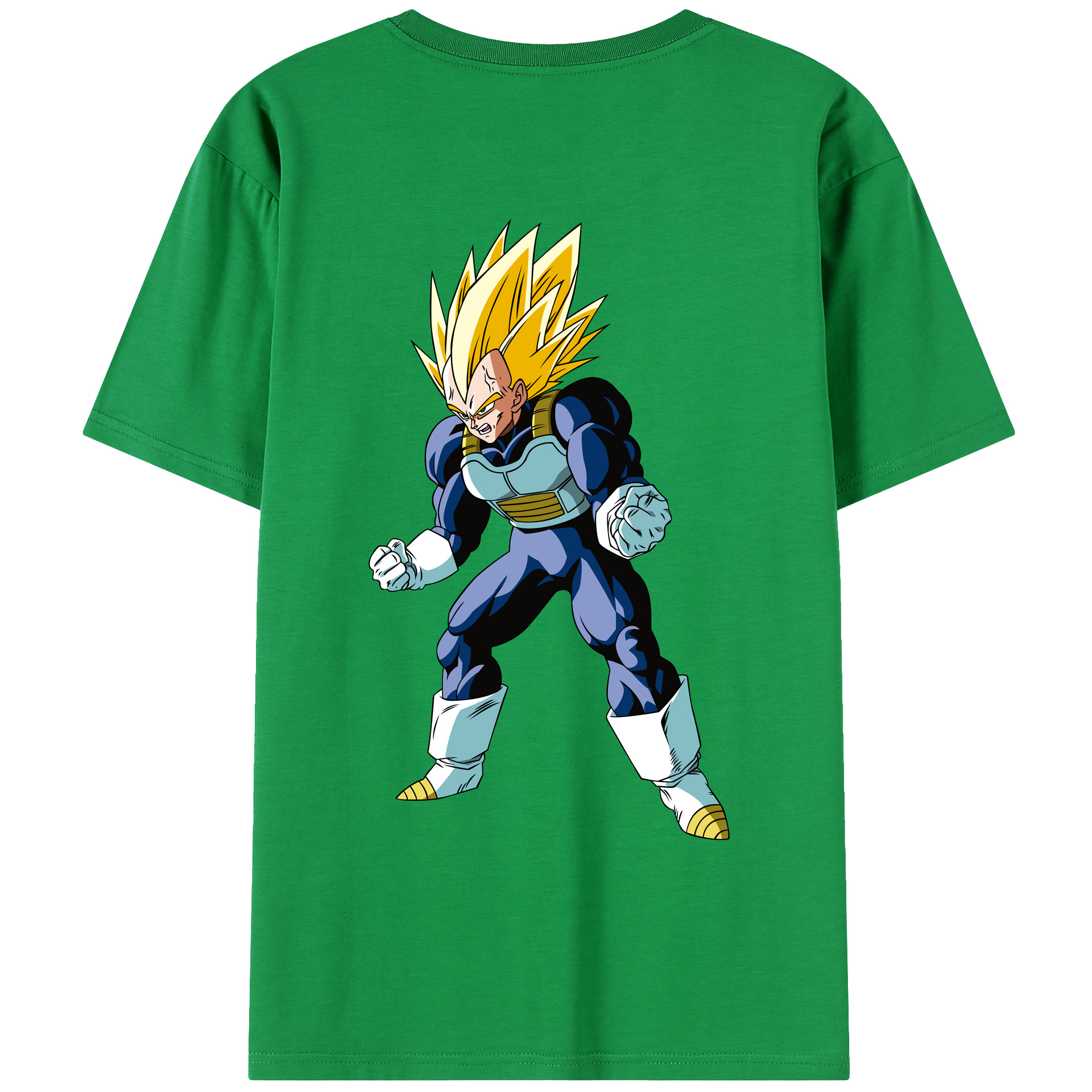（画像用） ドラゴンボール ベジータ四世（Bejīta Yonsei）DRAGON BALL Vegeta IV レディース半袖Tシャツ(バックプリント)