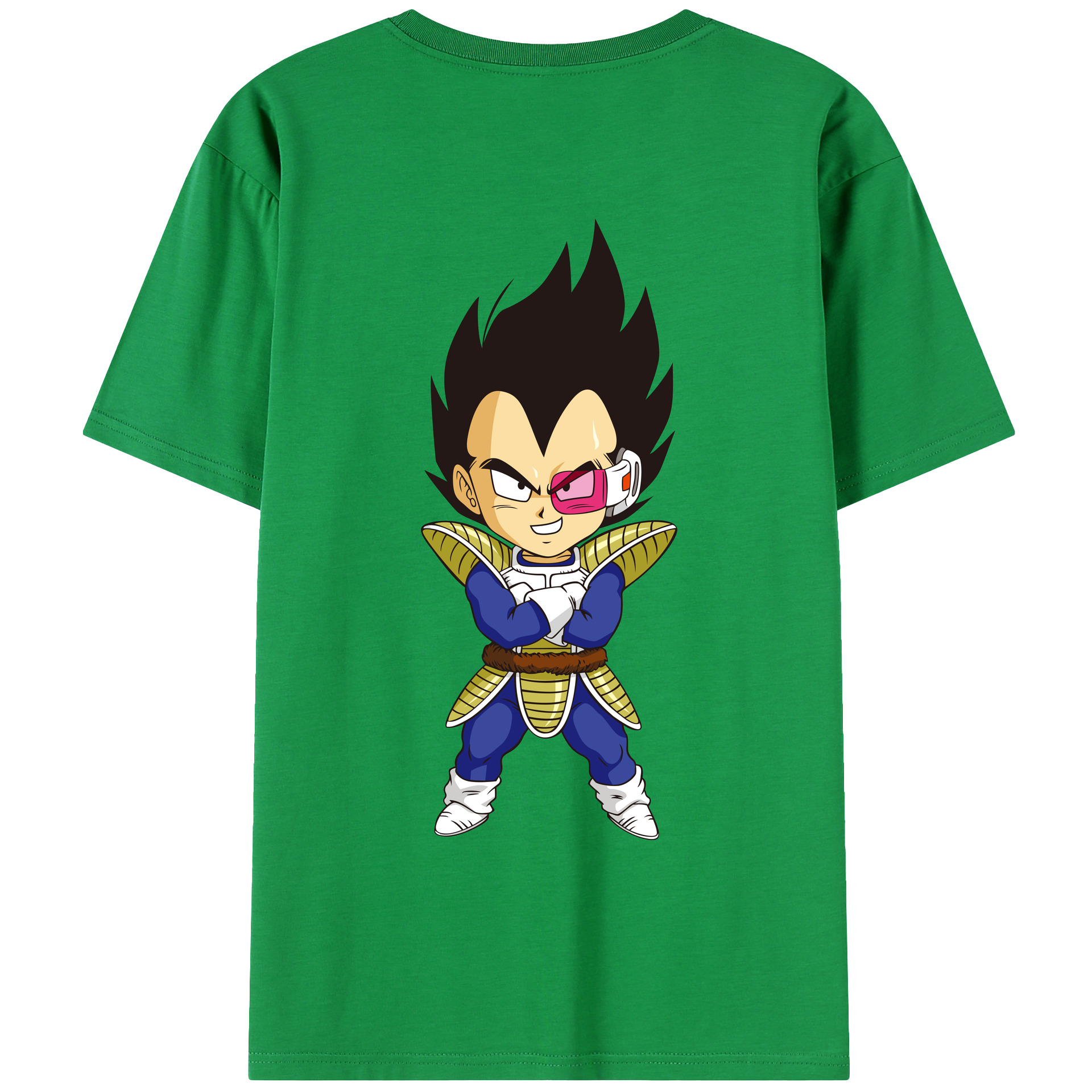 （画像用） ドラゴンボール ベジータ四世（Bejīta Yonsei）DRAGON BALL Vegeta IV レディース半袖Tシャツ(バックプリント)