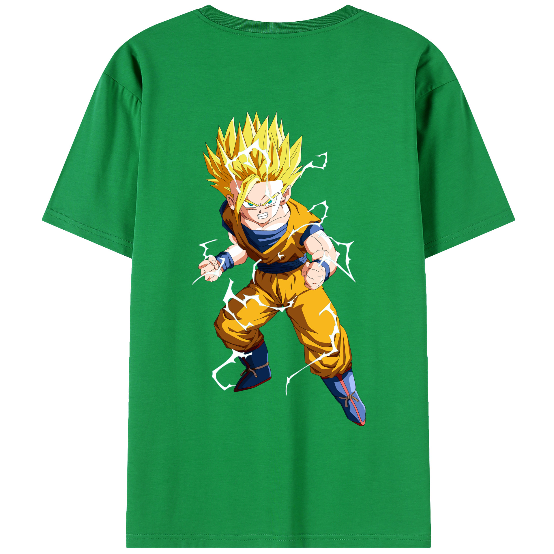 （画像用） ドラゴンボール 孫 悟飯（そんごはん）DRAGON BALL Son Gohan レディース半袖Tシャツ(バックプリント)