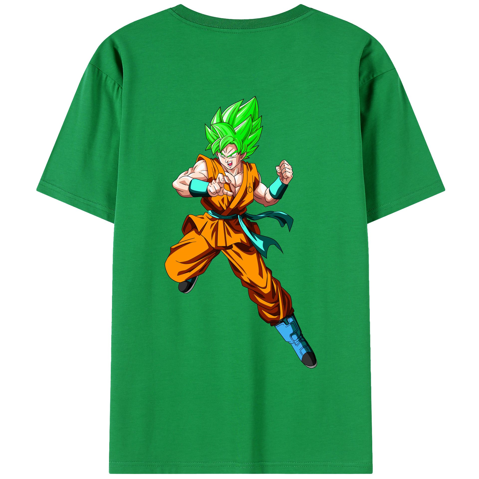 （画像用） ドラゴンボール 孫 悟飯（そんごはん）DRAGON BALL Son Gohan レディース半袖Tシャツ(バックプリント)