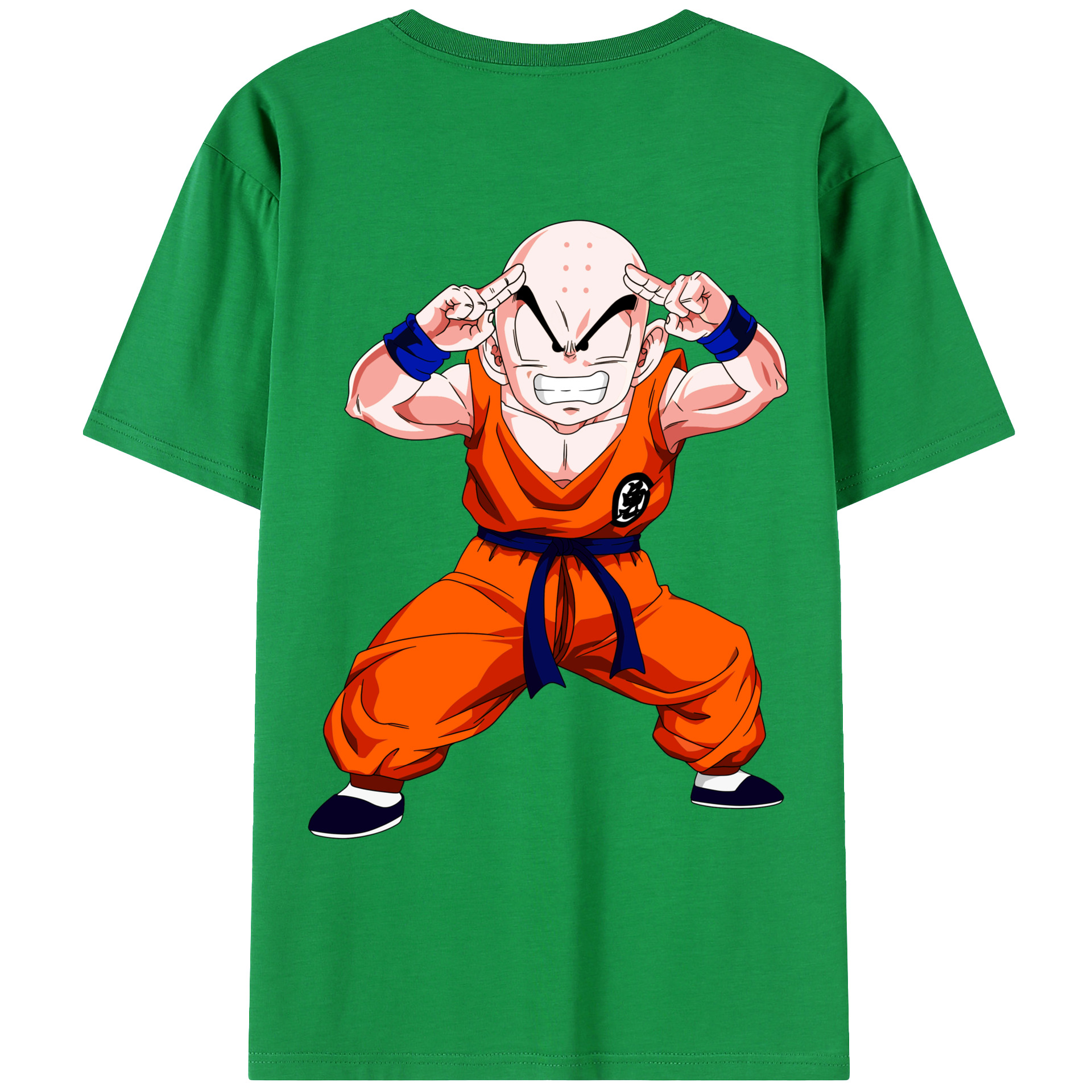 （画像用） ドラゴンボール クリリン DRAGON BALL krillin レディース半袖Tシャツ(バックプリント)