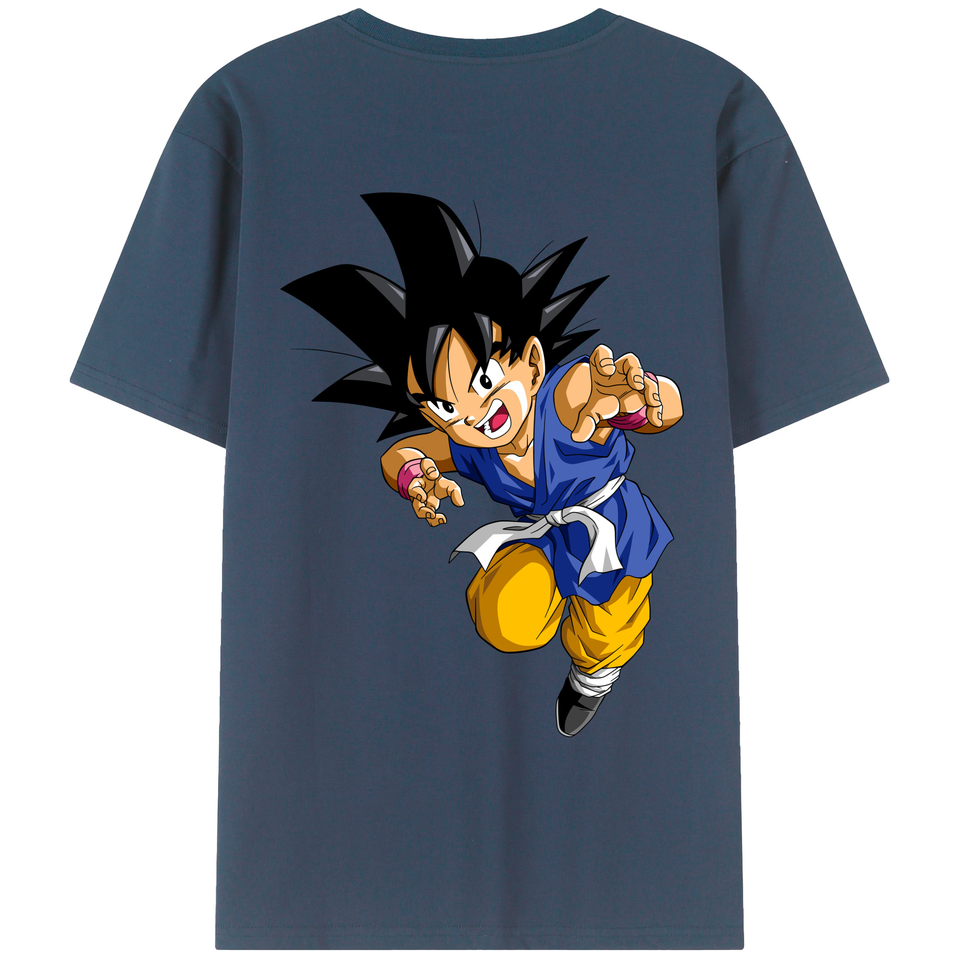 （画像用） ドラゴンボール 孫悟空（そん ごくう）Son Goku カカロット DRAGON BALL Kakarotto レディース半袖Tシャツ(バックプリント)
