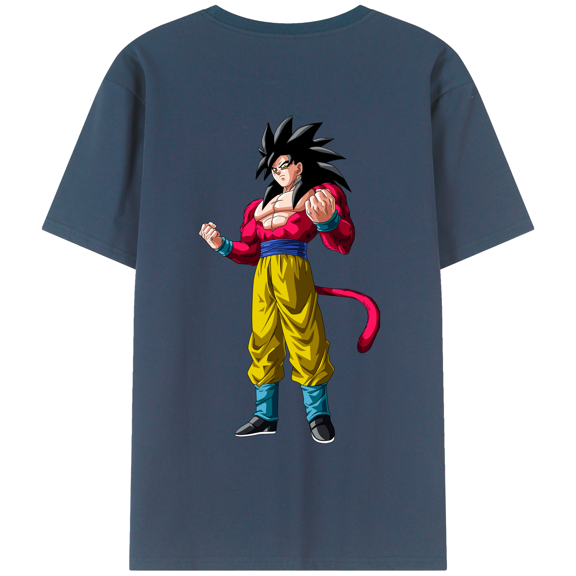 （画像用） ドラゴンボール 孫悟空（そん ごくう）Son Goku カカロット DRAGON BALL Kakarotto レディース半袖Tシャツ(バックプリント)