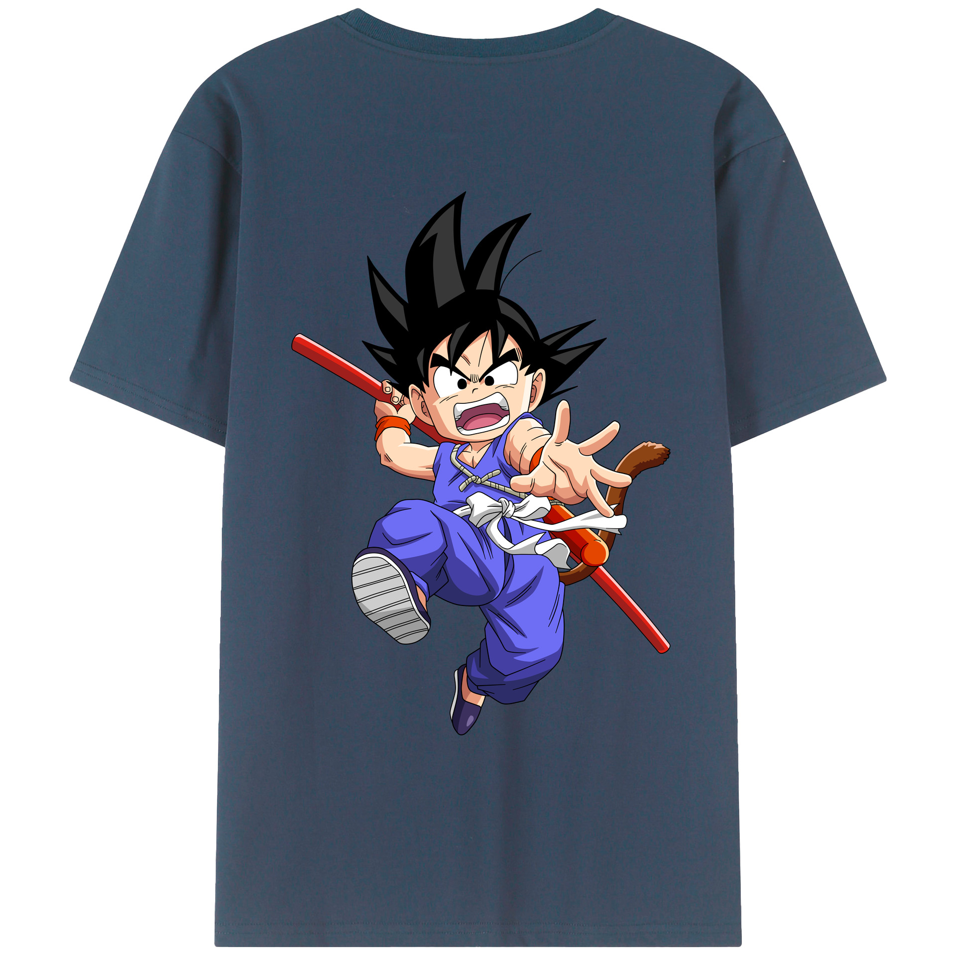 （画像用） ドラゴンボール 孫悟空（そん ごくう）Son Goku カカロット DRAGON BALL Kakarotto レディース半袖Tシャツ(バックプリント)