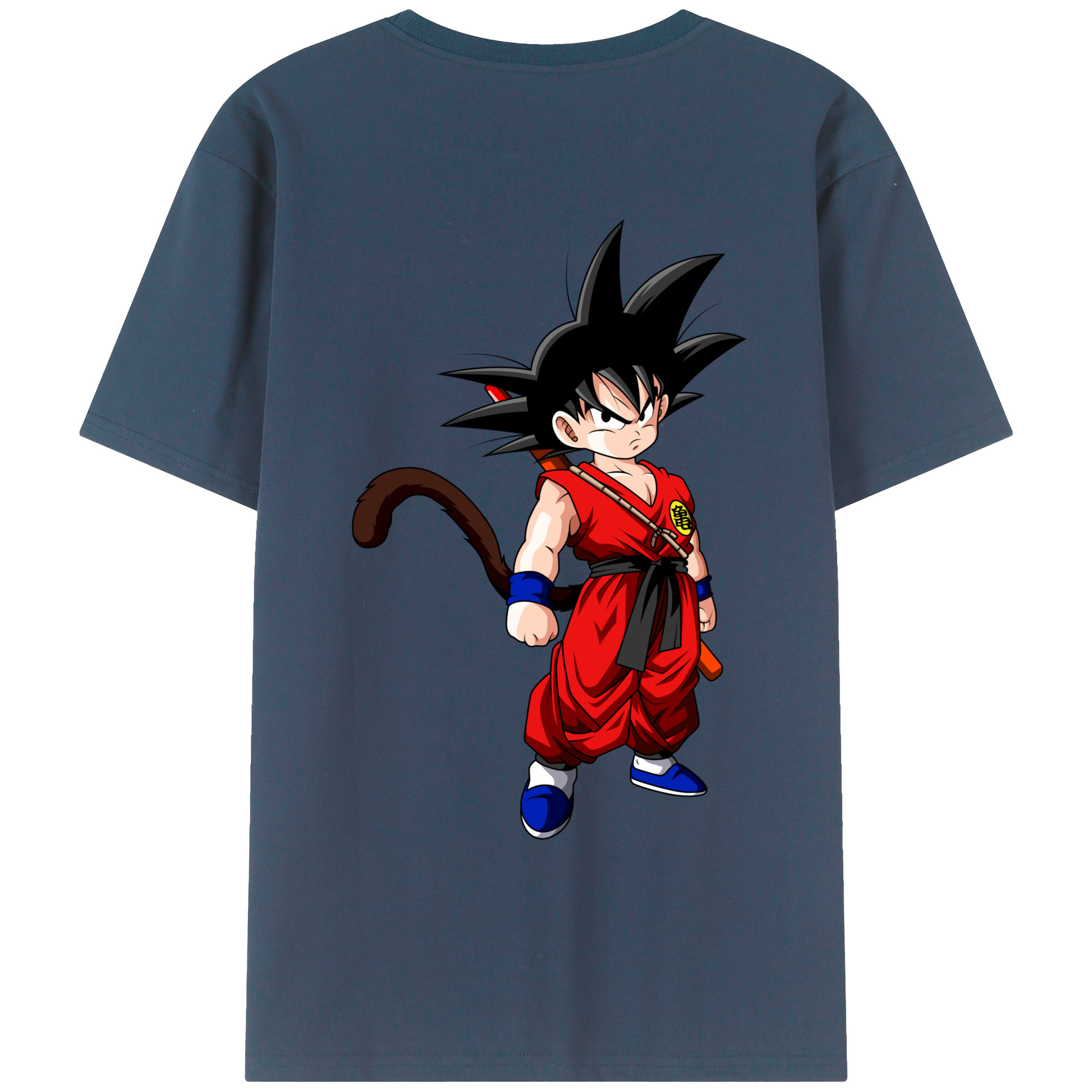 （画像用） ドラゴンボール 孫悟空（そん ごくう）Son Goku カカロット DRAGON BALL Kakarotto レディース半袖Tシャツ(バックプリント)