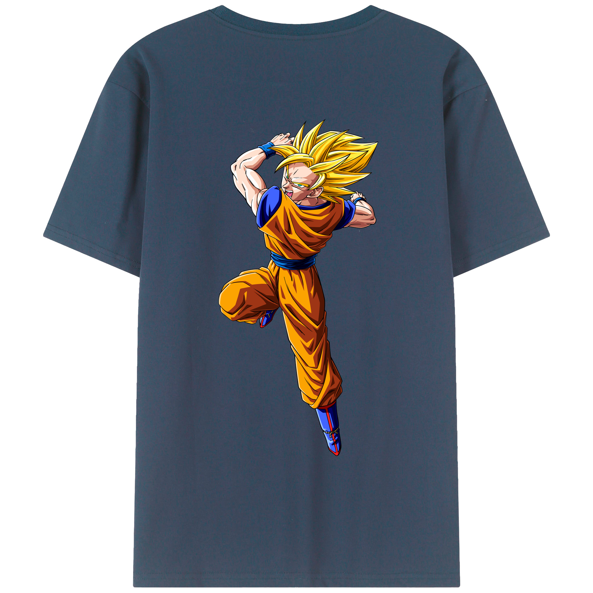 （画像用） ドラゴンボール 孫悟空（そん ごくう）Son Goku カカロット DRAGON BALL Kakarotto レディース半袖Tシャツ(バックプリント)