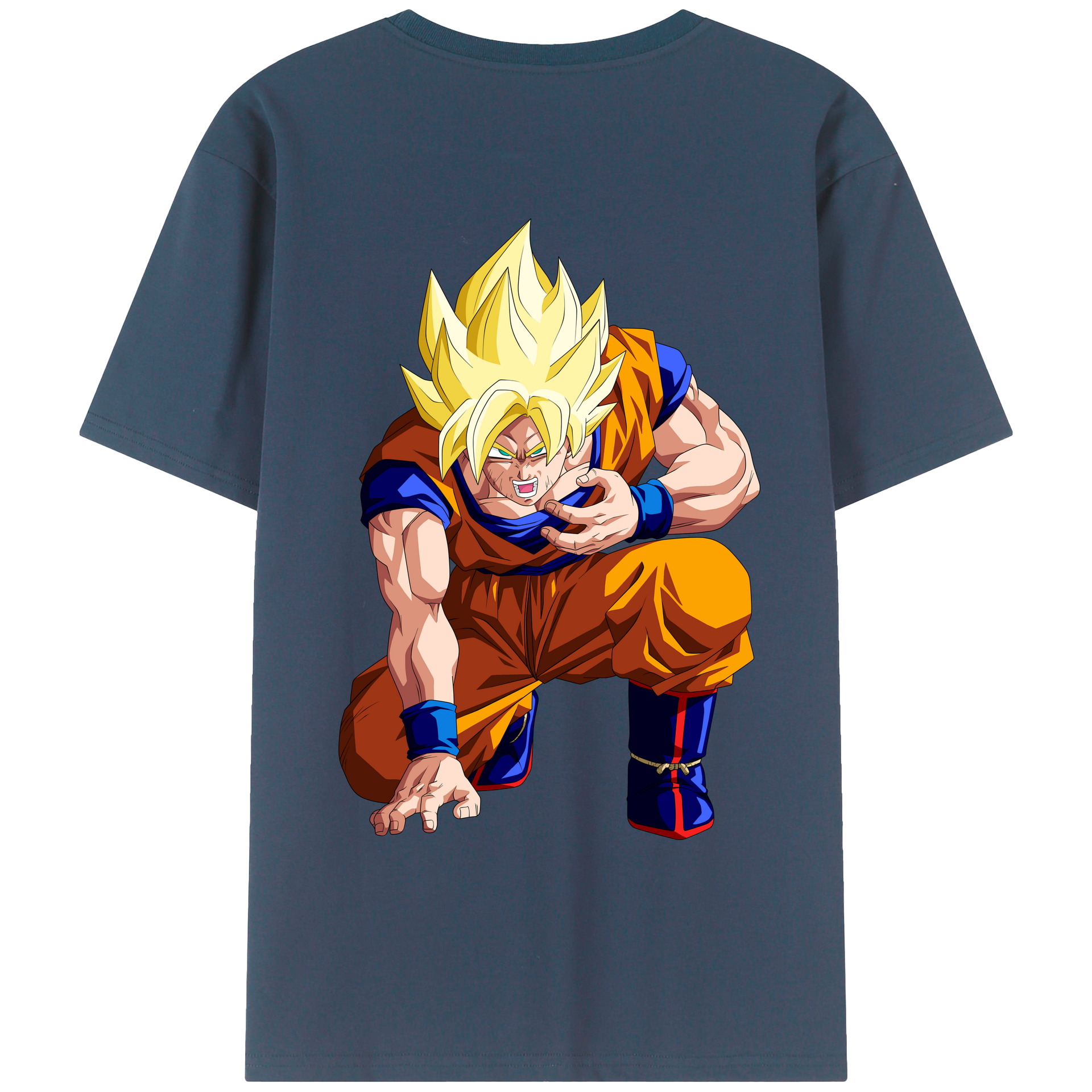 （画像用） ドラゴンボール 孫悟空（そん ごくう）Son Goku カカロット DRAGON BALL Kakarotto レディース半袖Tシャツ(バックプリント)
