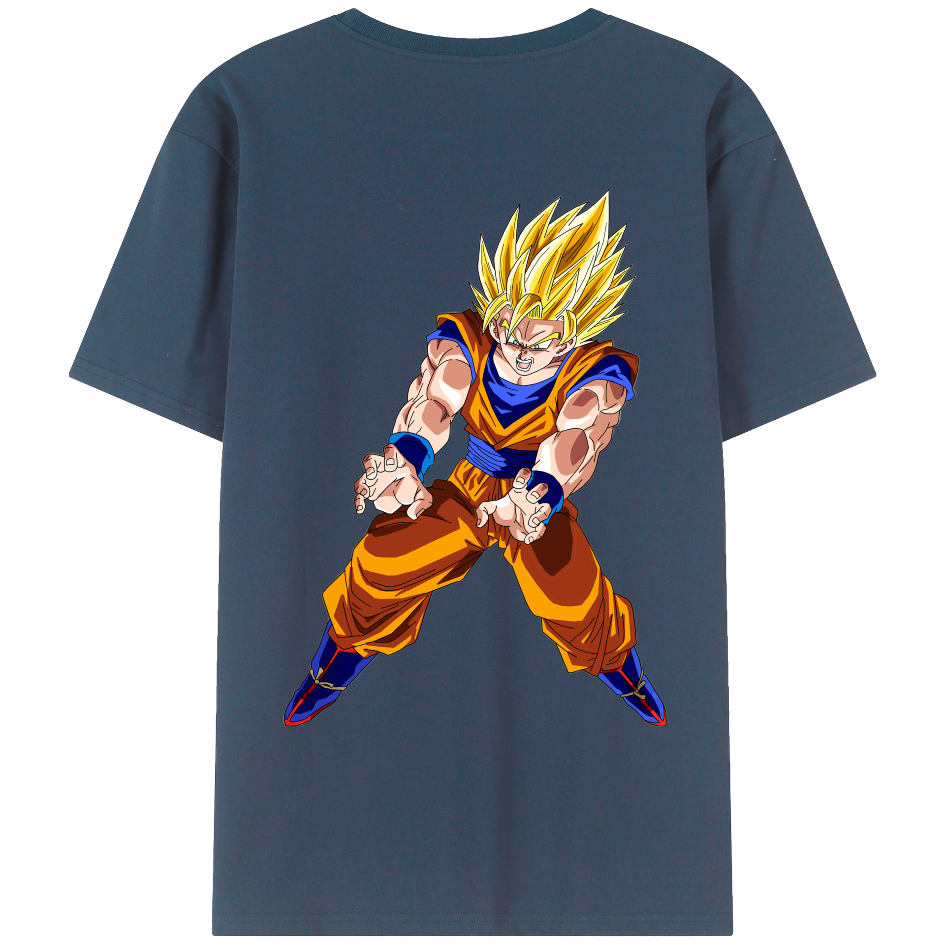 （画像用） ドラゴンボール 孫悟空（そん ごくう）Son Goku カカロット DRAGON BALL Kakarotto レディース半袖Tシャツ(バックプリント)