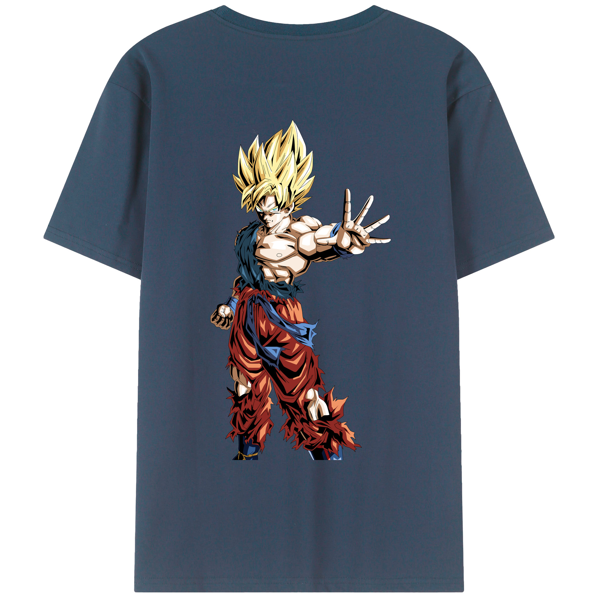 （画像用） ドラゴンボール 孫悟空（そん ごくう）Son Goku カカロット DRAGON BALL Kakarotto レディース半袖Tシャツ(バックプリント)