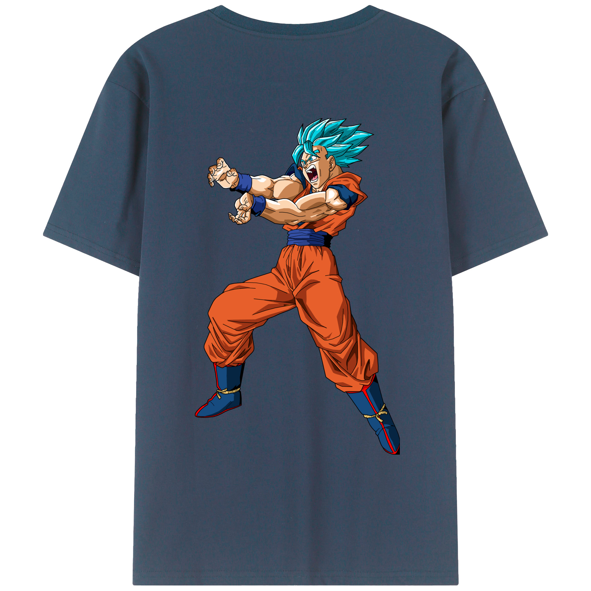 （画像用） ドラゴンボール 孫悟空（そん ごくう）Son Goku カカロット DRAGON BALL Kakarotto レディース半袖Tシャツ(バックプリント)