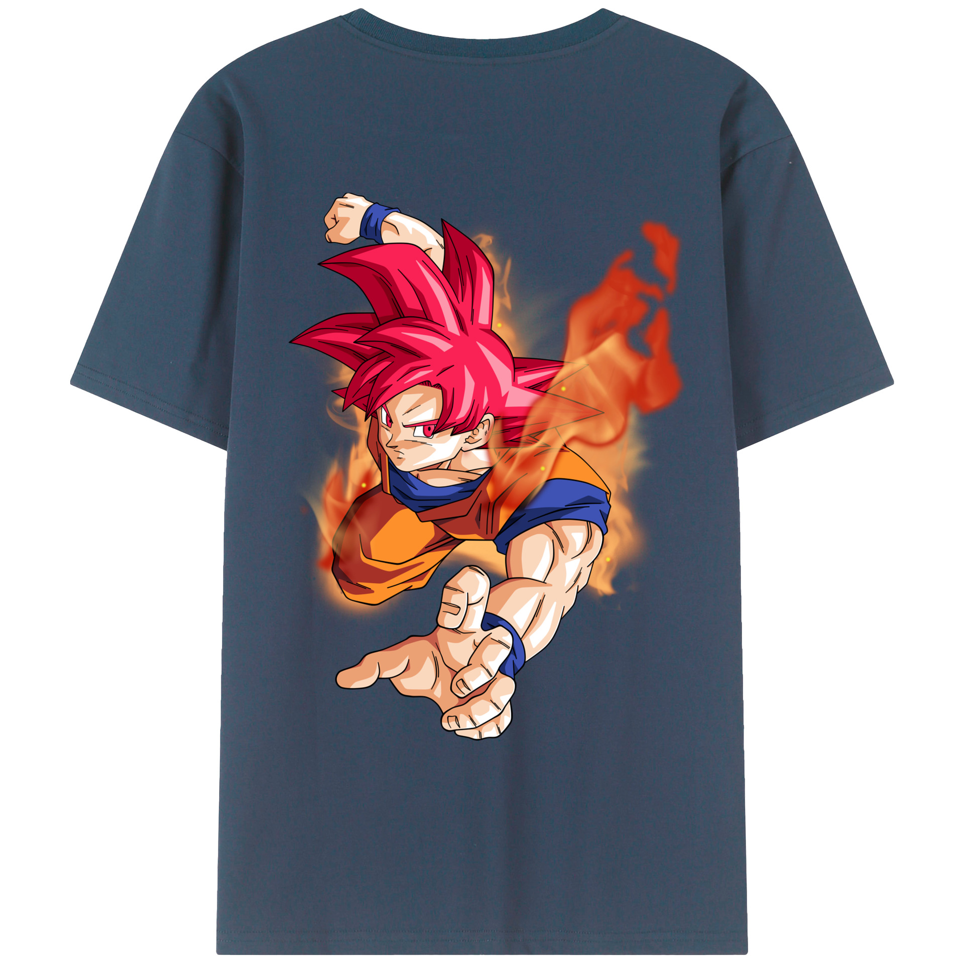 （画像用） ドラゴンボール 孫悟空（そん ごくう）Son Goku カカロット DRAGON BALL Kakarotto レディース半袖Tシャツ(バックプリント)