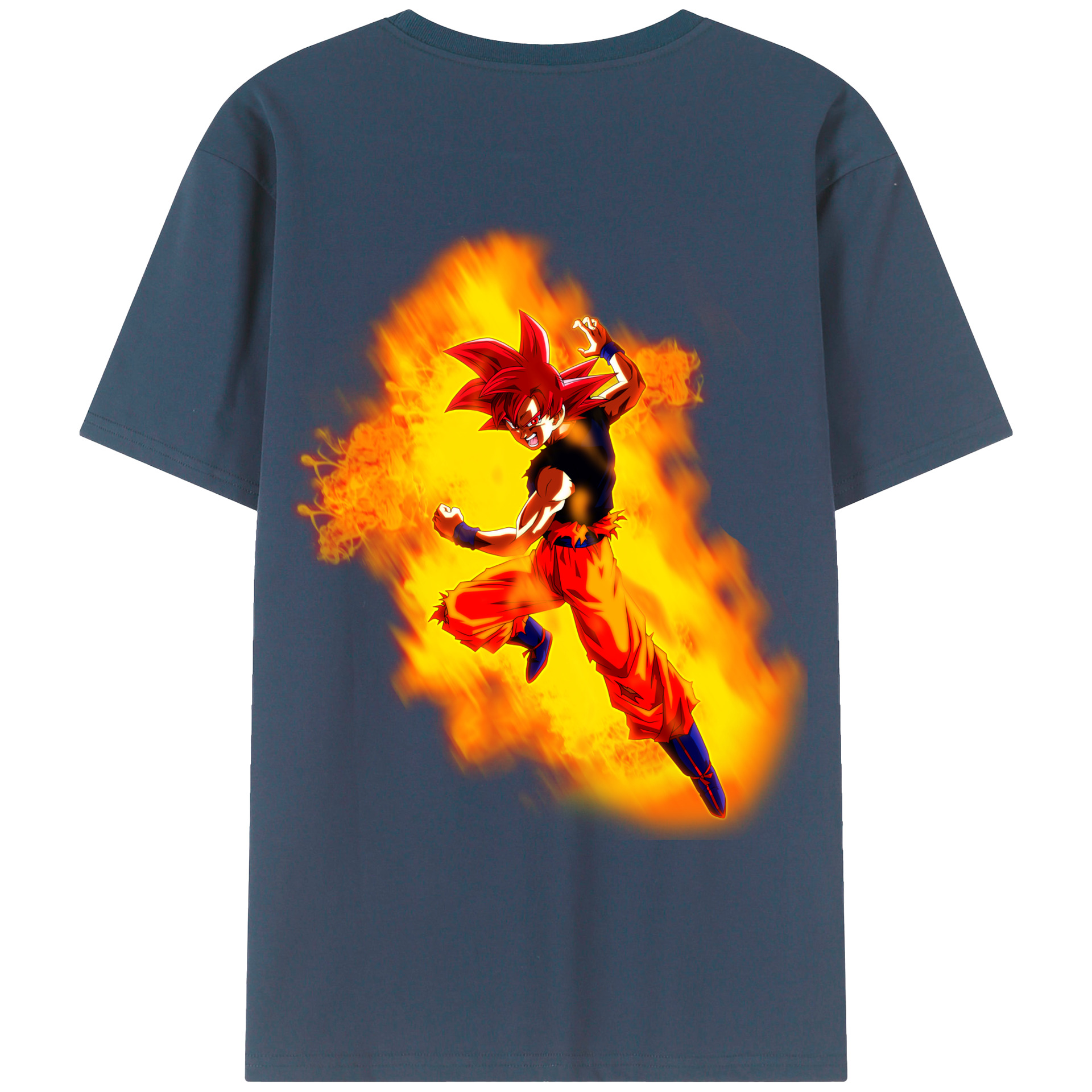 （画像用） ドラゴンボール 孫悟空（そん ごくう）Son Goku カカロット DRAGON BALL Kakarotto レディース半袖Tシャツ(バックプリント)
