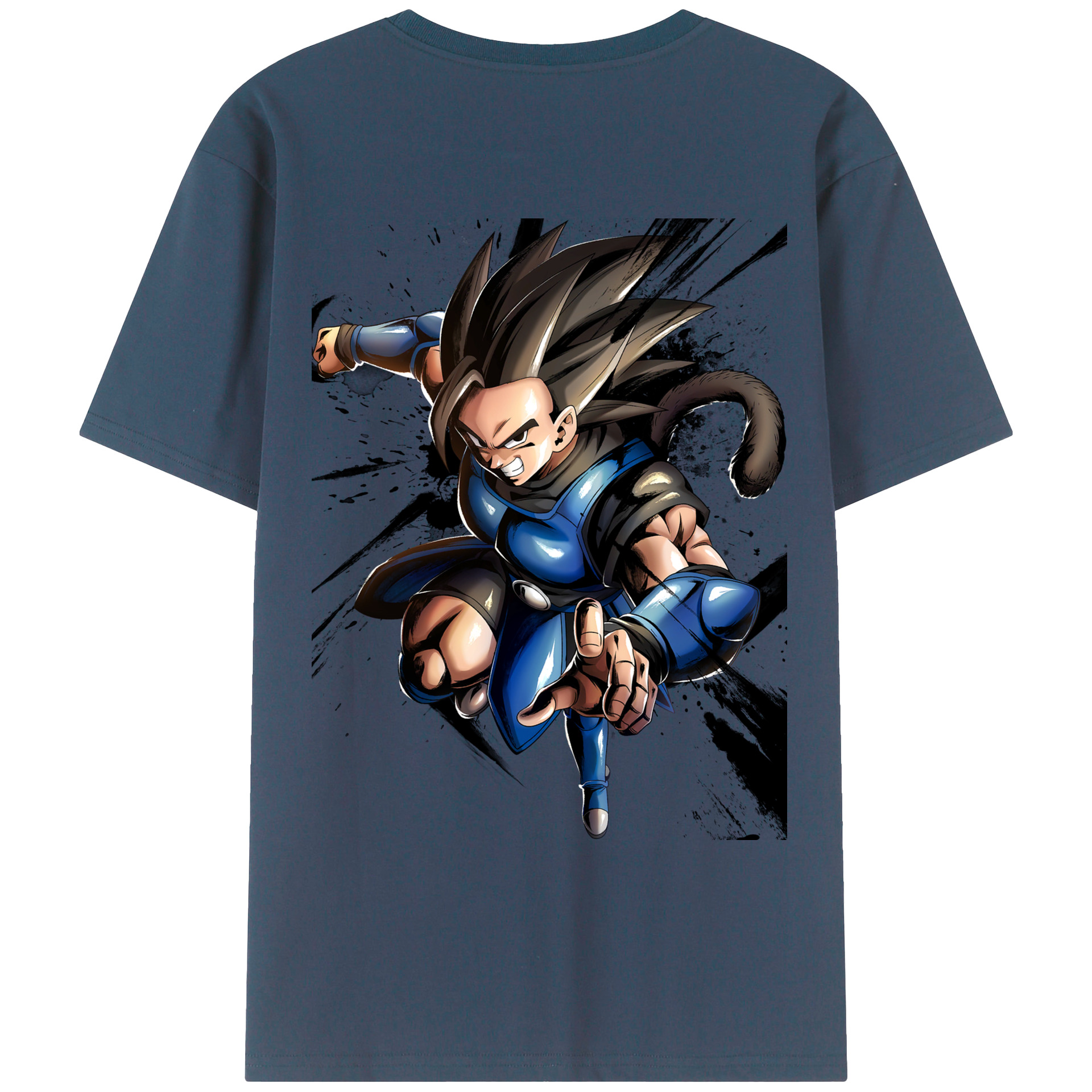（画像用） ドラゴンボール ベジータ四世（Bejīta Yonsei）DRAGON BALL Vegeta IV レディース半袖Tシャツ(バックプリント)