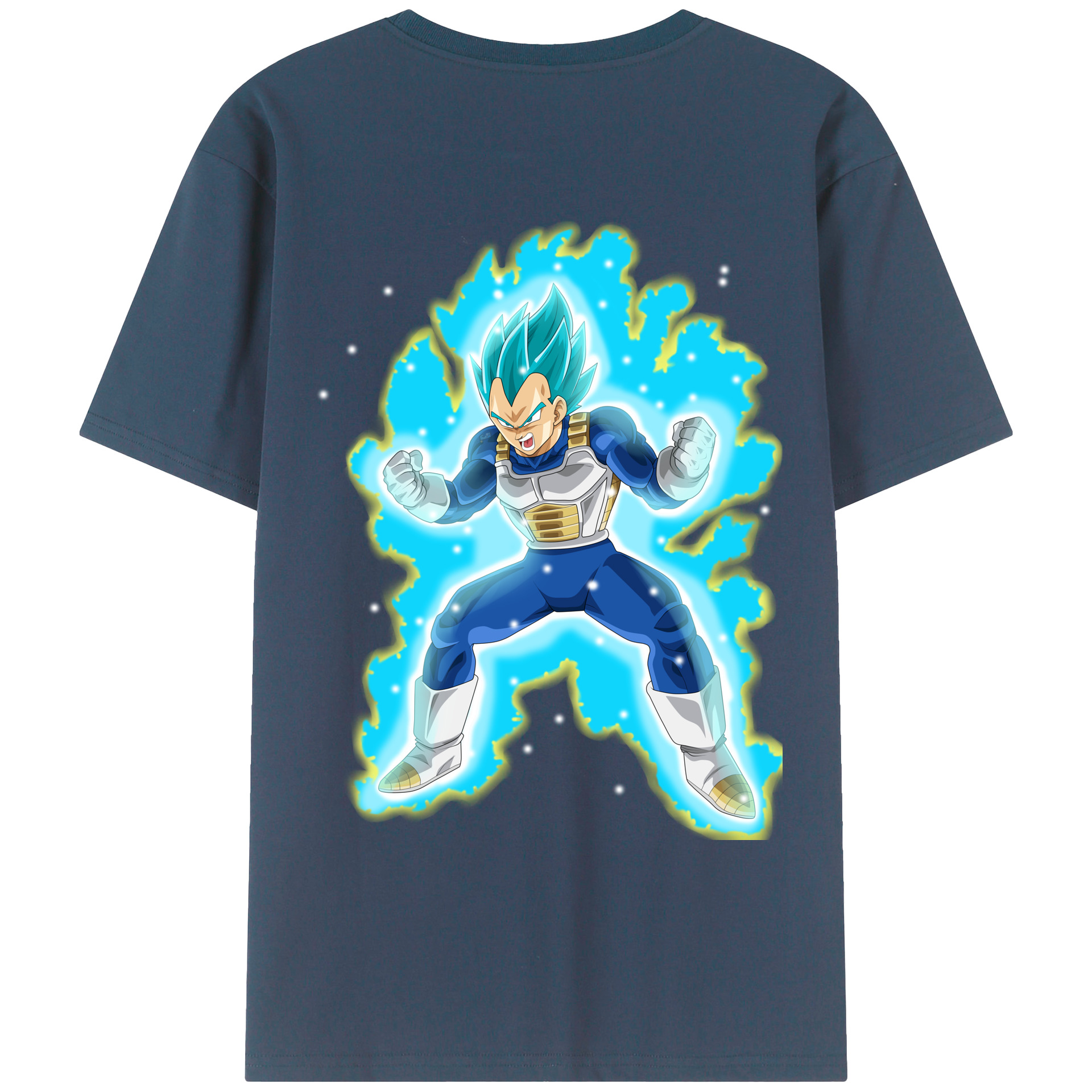（画像用） ドラゴンボール ベジータ四世（Bejīta Yonsei）DRAGON BALL Vegeta IV レディース半袖Tシャツ(バックプリント)
