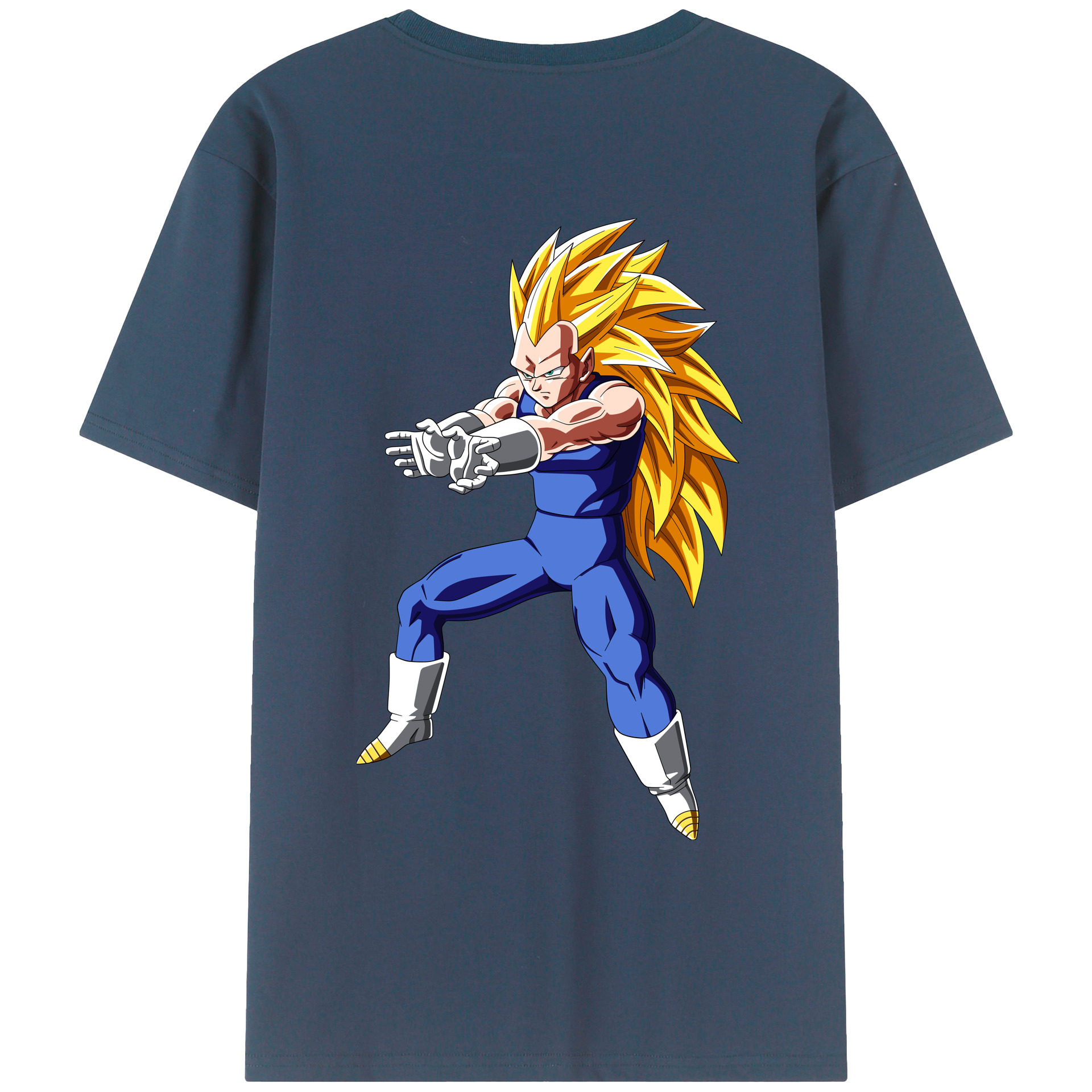（画像用） ドラゴンボール ベジータ四世（Bejīta Yonsei）DRAGON BALL Vegeta IV レディース半袖Tシャツ(バックプリント)
