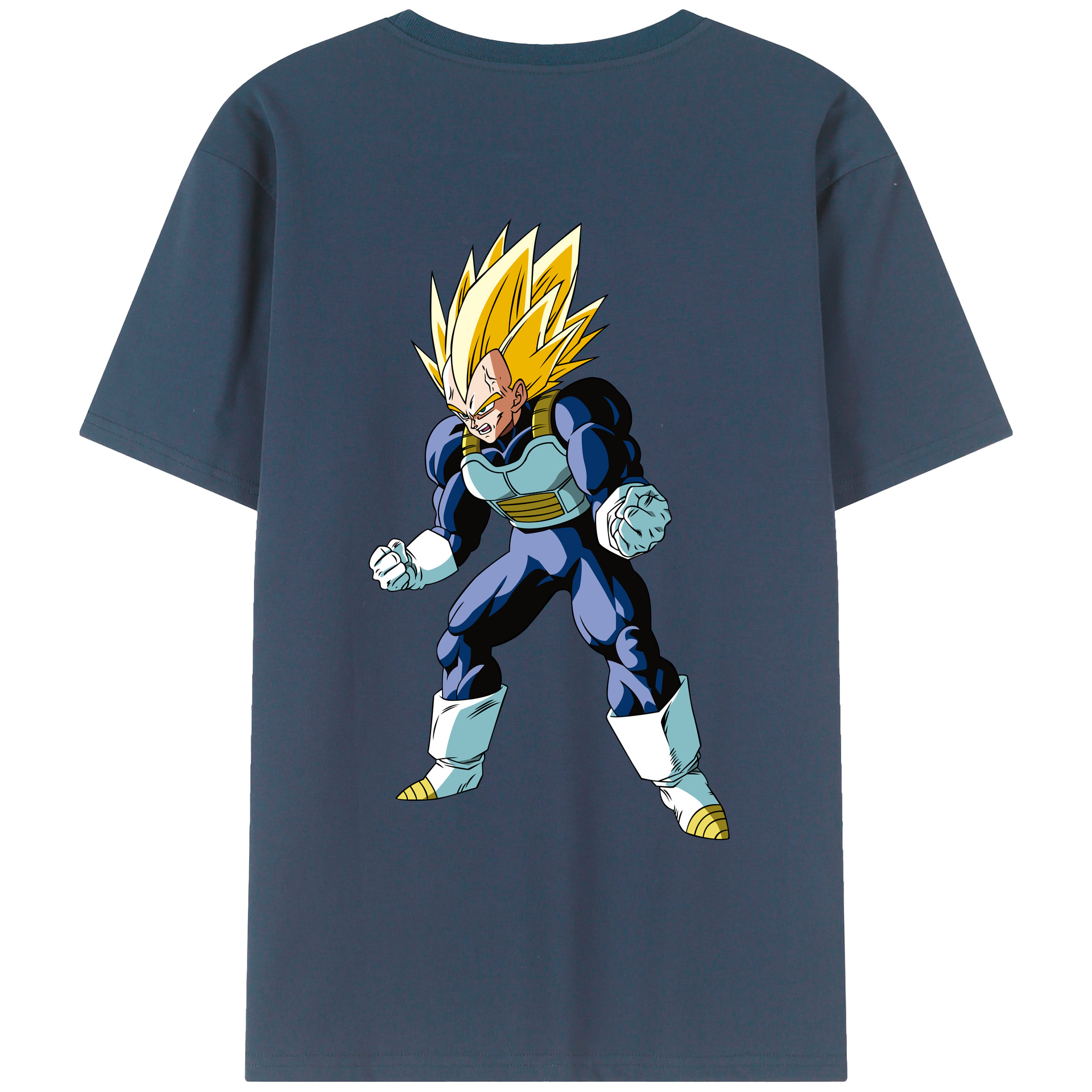 （画像用） ドラゴンボール ベジータ四世（Bejīta Yonsei）DRAGON BALL Vegeta IV レディース半袖Tシャツ(バックプリント)