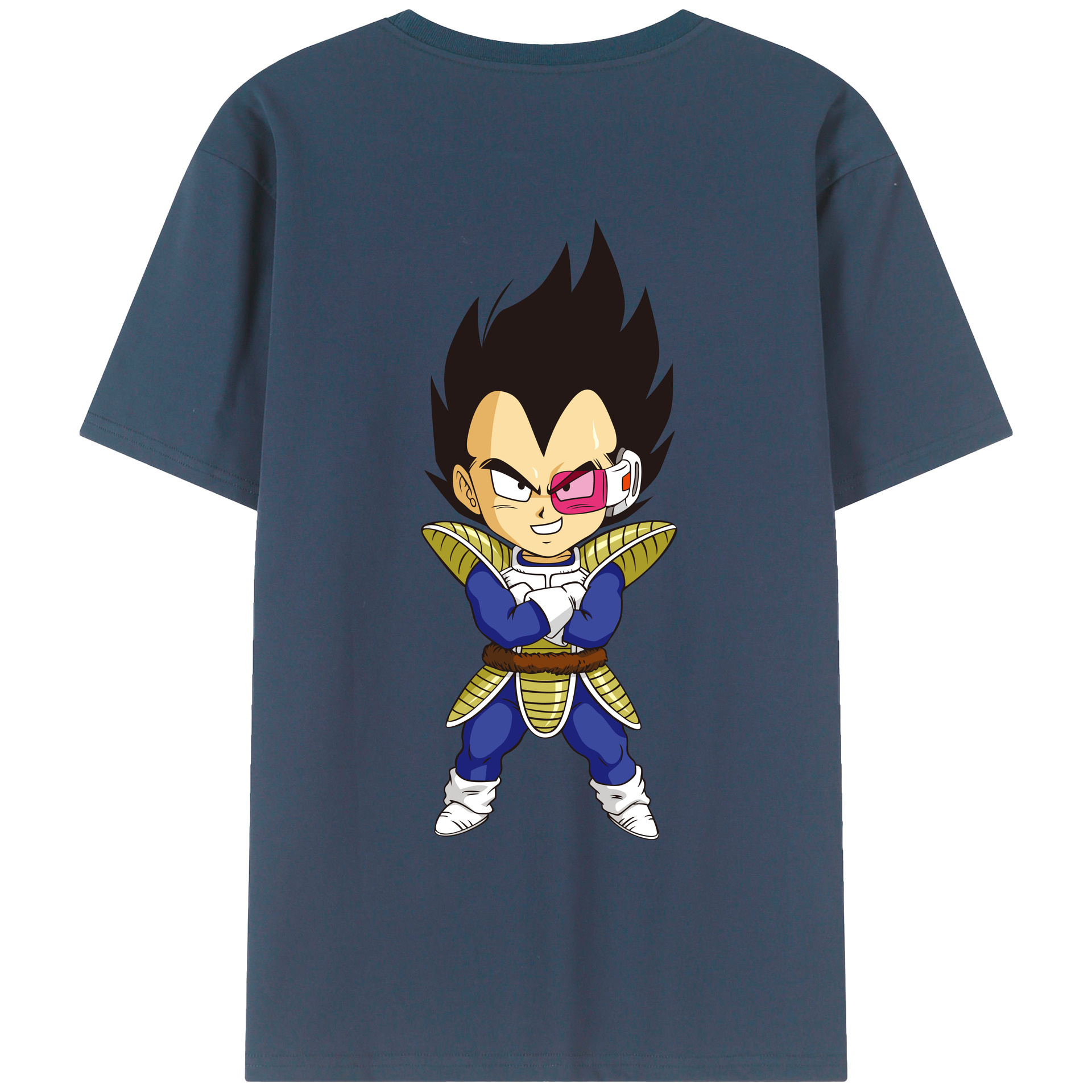（画像用） ドラゴンボール ベジータ四世（Bejīta Yonsei）DRAGON BALL Vegeta IV レディース半袖Tシャツ(バックプリント)