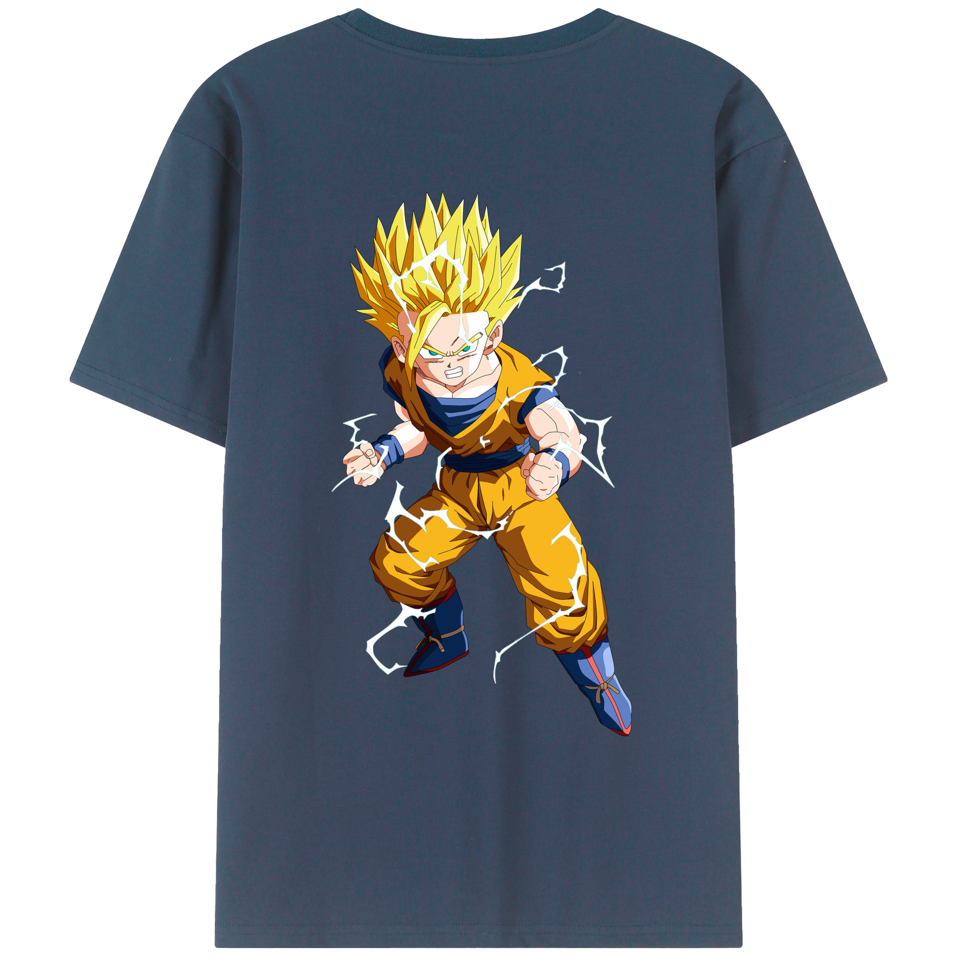 （画像用） ドラゴンボール 孫 悟飯（そんごはん）DRAGON BALL Son Gohan レディース半袖Tシャツ(バックプリント)