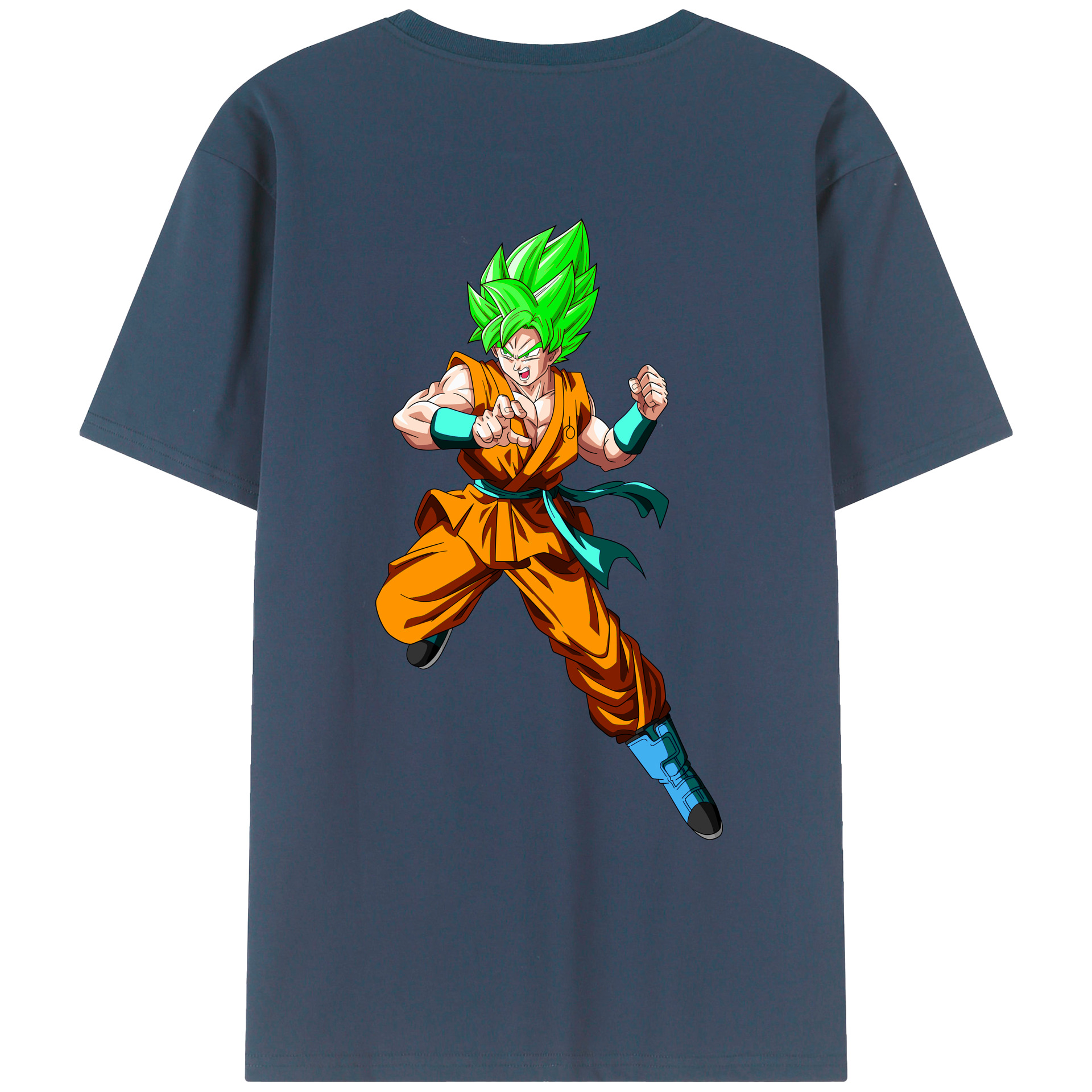 （画像用） ドラゴンボール 孫 悟飯（そんごはん）DRAGON BALL Son Gohan レディース半袖Tシャツ(バックプリント)