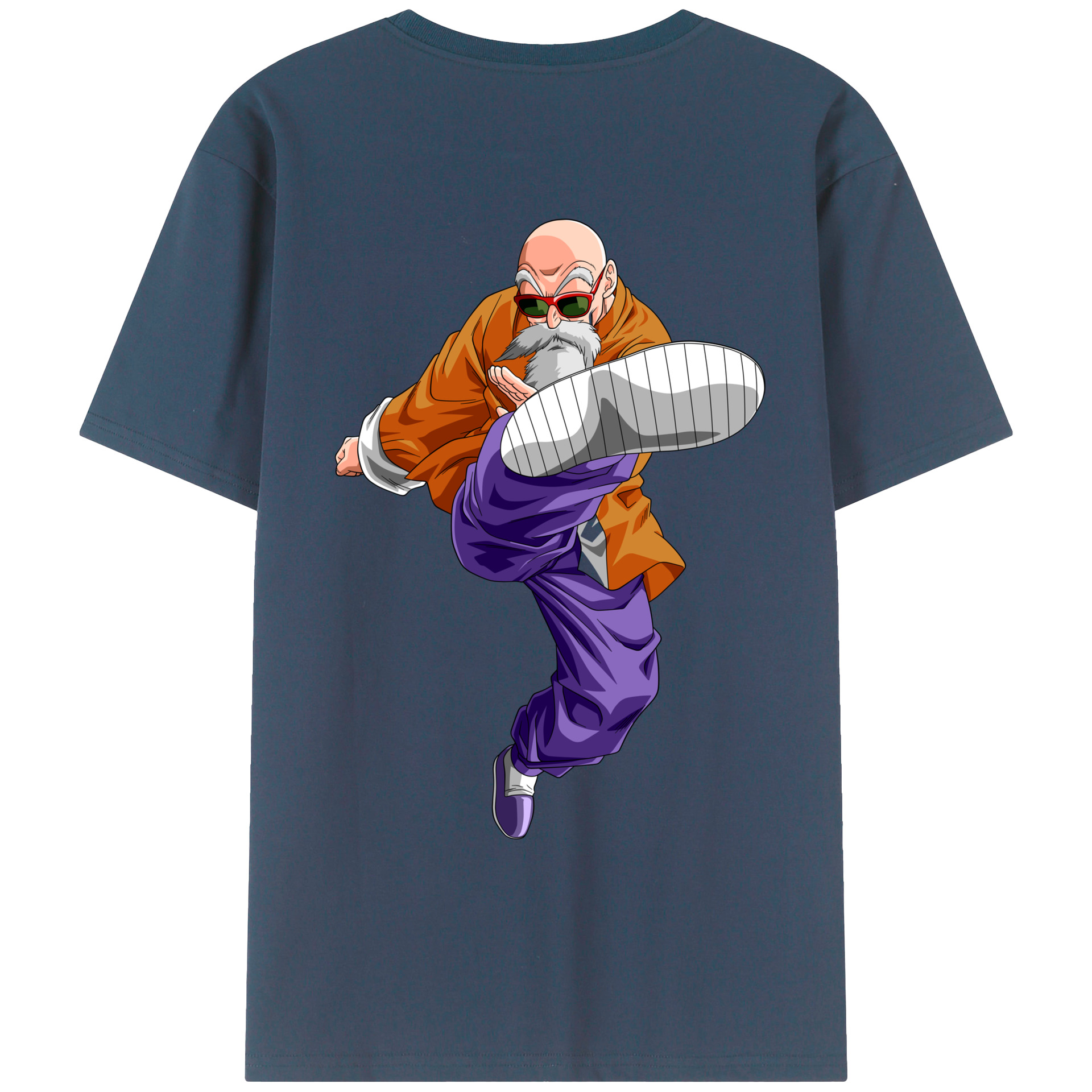 （画像用） ドラゴンボール 亀仙人（かめせんにん） DRAGON BALL Master Roshi Kame Sennin レディース半袖Tシャツ(バックプリント)