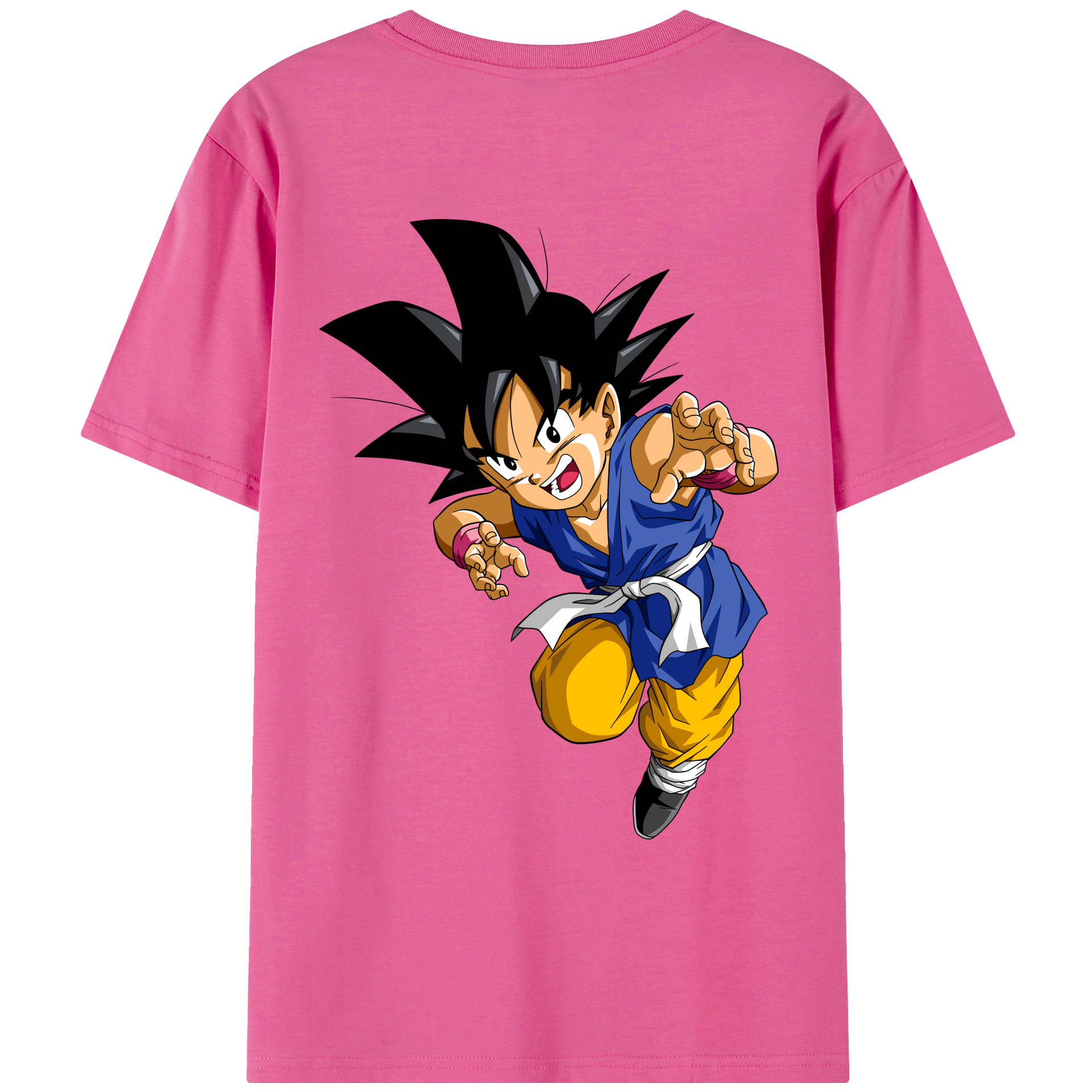 （画像用） ドラゴンボール 孫悟空（そん ごくう）Son Goku カカロット DRAGON BALL Kakarotto レディース半袖Tシャツ(バックプリント)