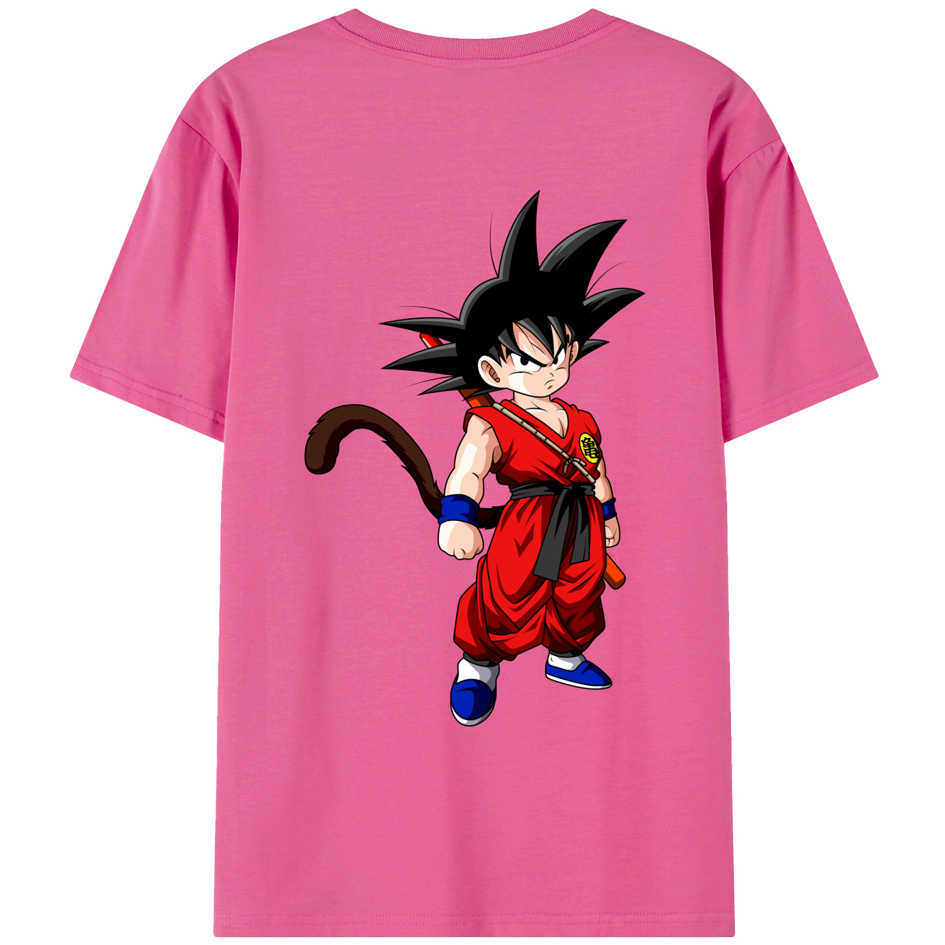 （画像用） ドラゴンボール 孫悟空（そん ごくう）Son Goku カカロット DRAGON BALL Kakarotto レディース半袖Tシャツ(バックプリント)
