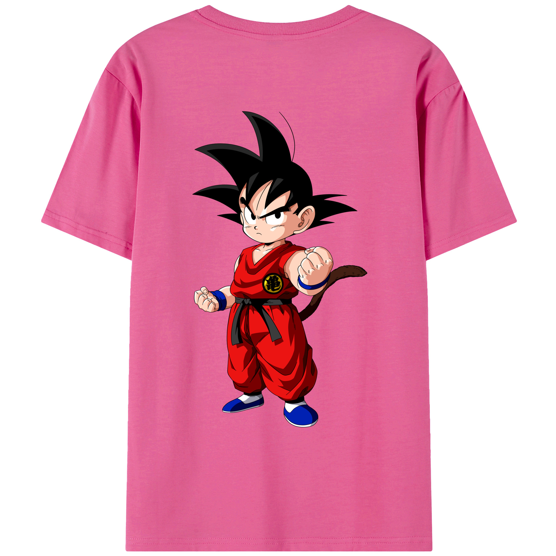 （画像用） ドラゴンボール 孫悟空（そん ごくう）Son Goku カカロット DRAGON BALL Kakarotto レディース半袖Tシャツ(バックプリント)