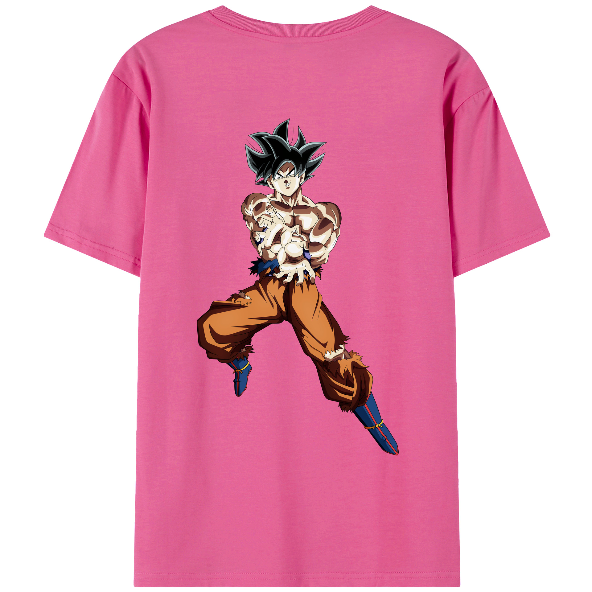 （画像用） ドラゴンボール 孫悟空（そん ごくう）Son Goku カカロット DRAGON BALL Kakarotto レディース半袖Tシャツ(バックプリント)