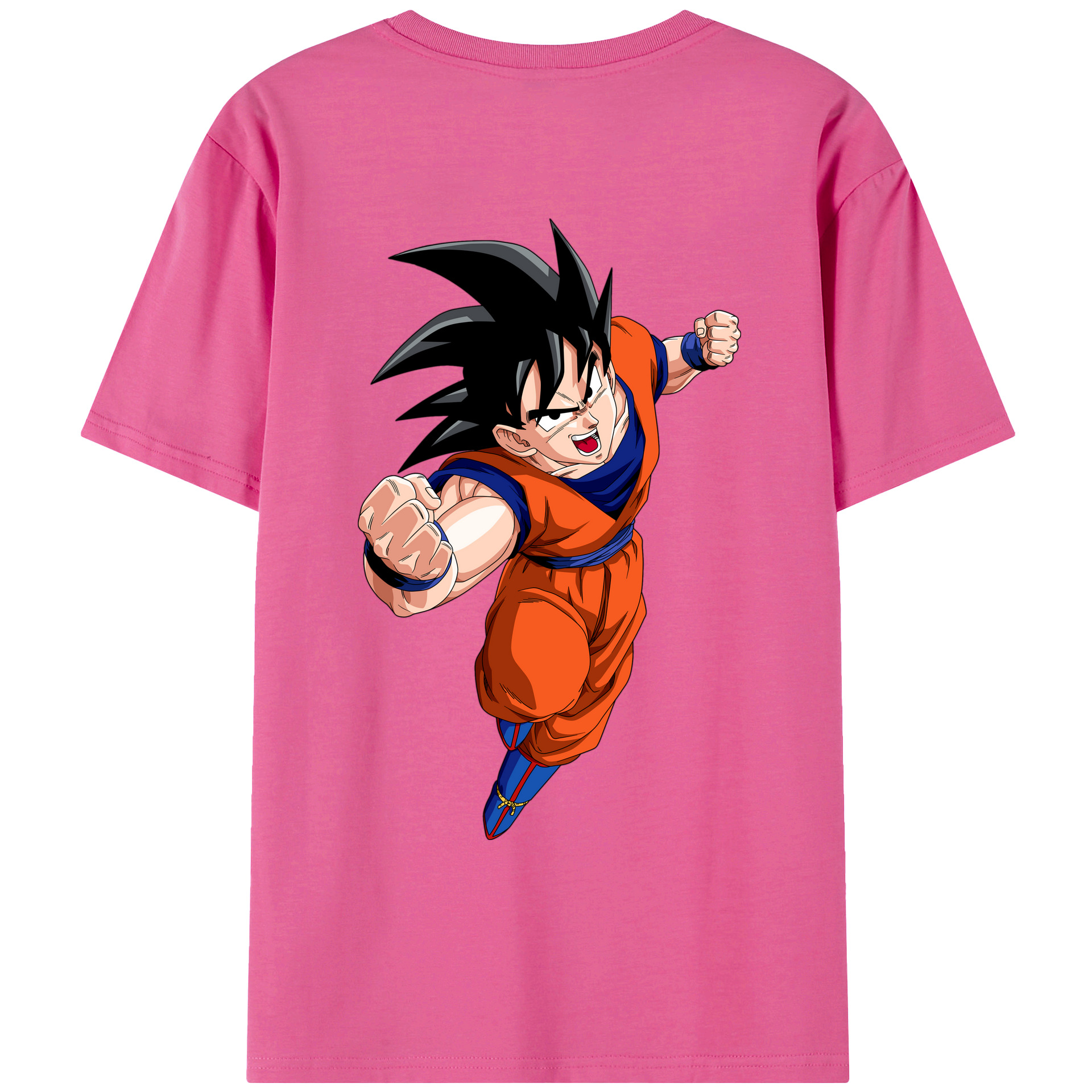 （画像用） ドラゴンボール 孫悟空（そん ごくう）Son Goku カカロット DRAGON BALL Kakarotto レディース半袖Tシャツ(バックプリント)