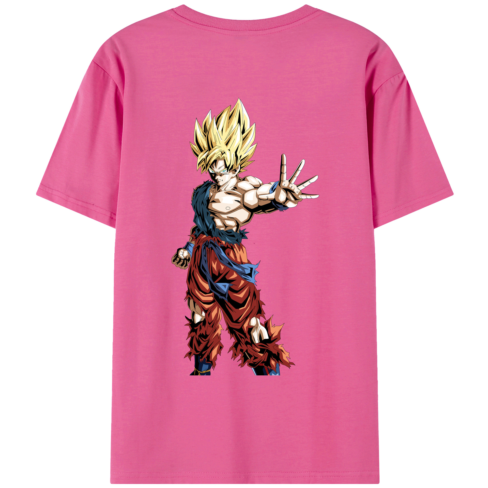 （画像用） ドラゴンボール 孫悟空（そん ごくう）Son Goku カカロット DRAGON BALL Kakarotto レディース半袖Tシャツ(バックプリント)