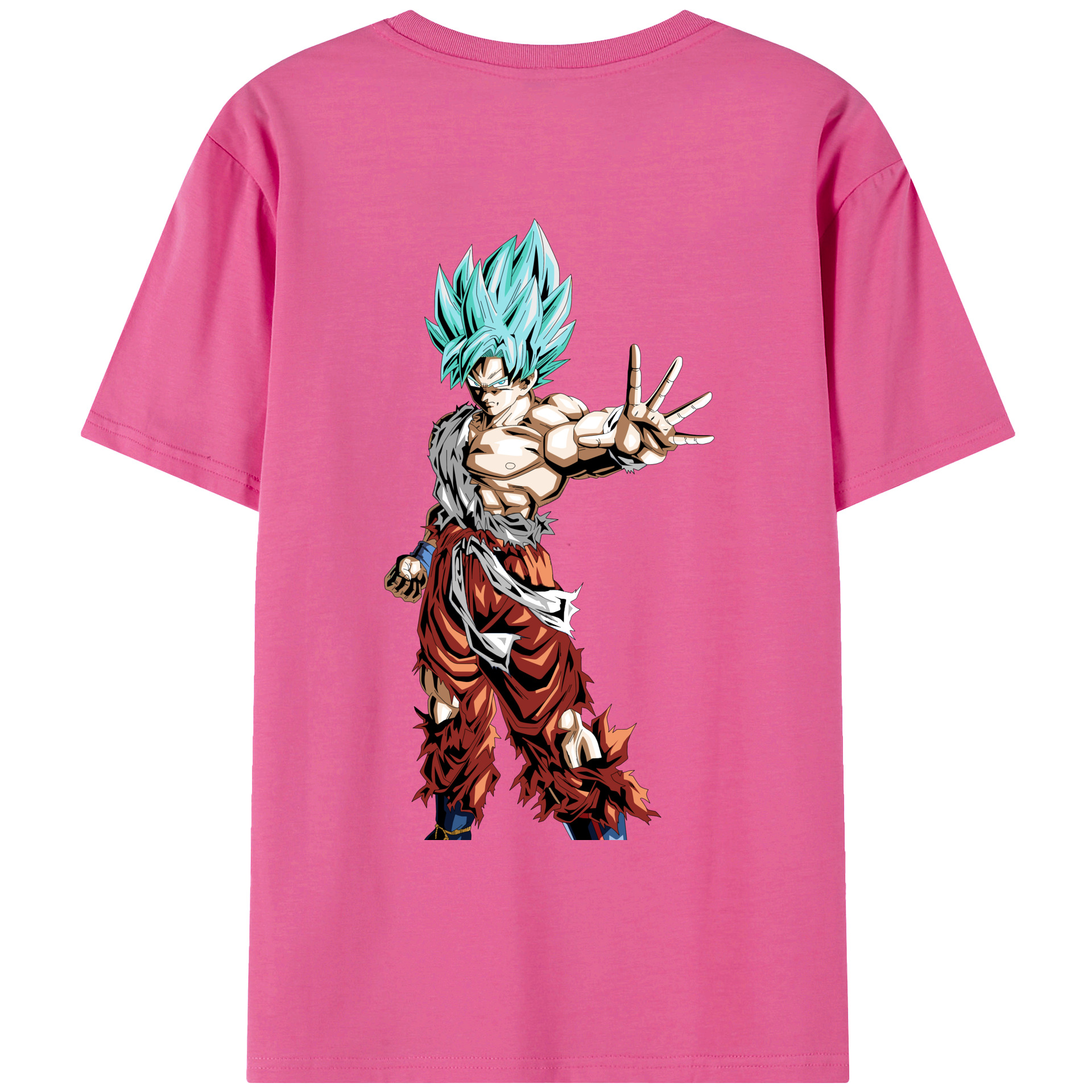 （画像用） ドラゴンボール 孫悟空（そん ごくう）Son Goku カカロット DRAGON BALL Kakarotto レディース半袖Tシャツ(バックプリント)