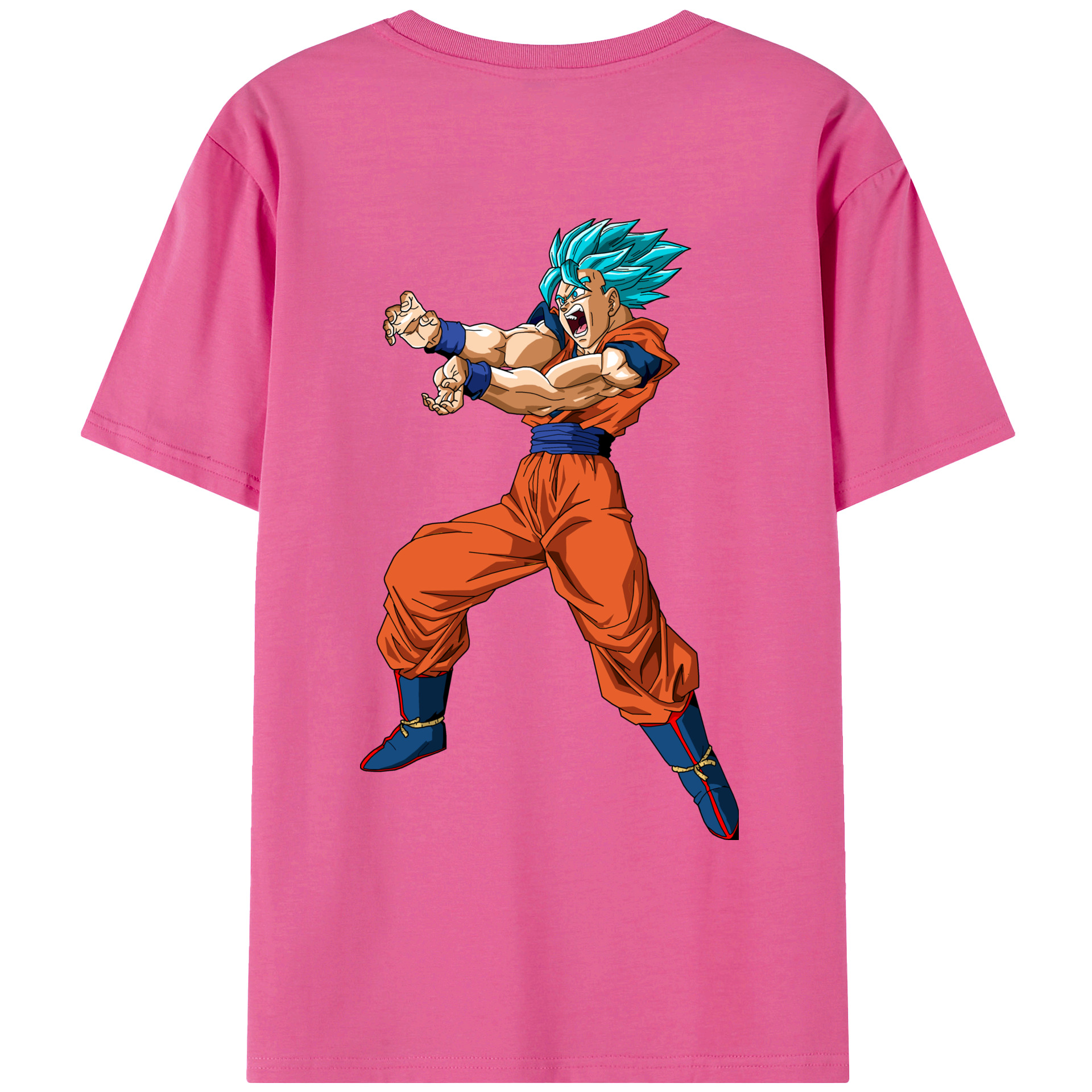 （画像用） ドラゴンボール 孫悟空（そん ごくう）Son Goku カカロット DRAGON BALL Kakarotto レディース半袖Tシャツ(バックプリント)