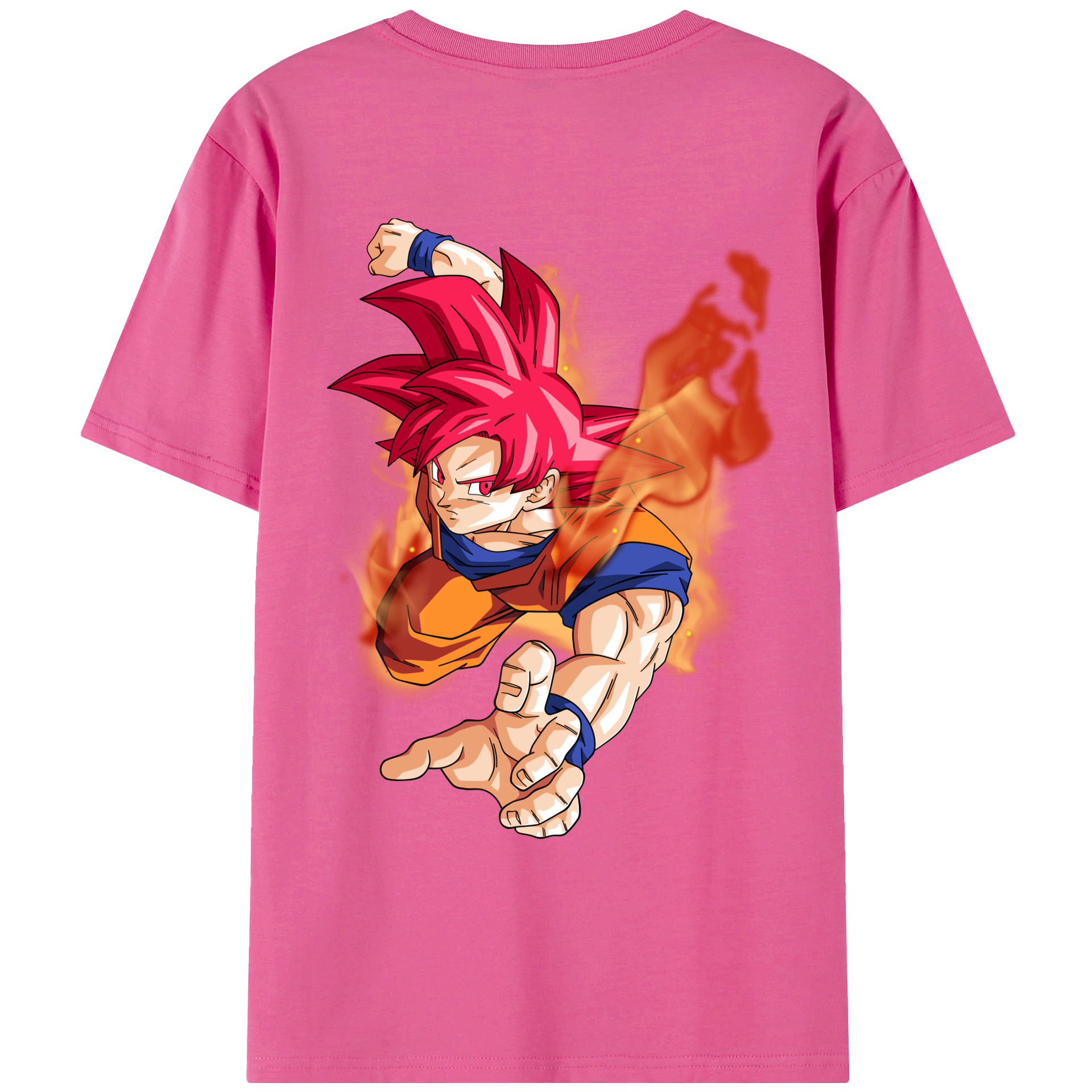 （画像用） ドラゴンボール 孫悟空（そん ごくう）Son Goku カカロット DRAGON BALL Kakarotto レディース半袖Tシャツ(バックプリント)