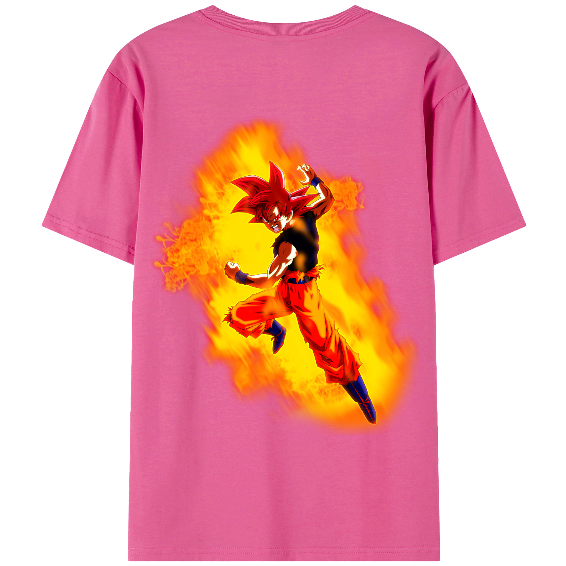（画像用） ドラゴンボール 孫悟空（そん ごくう）Son Goku カカロット DRAGON BALL Kakarotto レディース半袖Tシャツ(バックプリント)