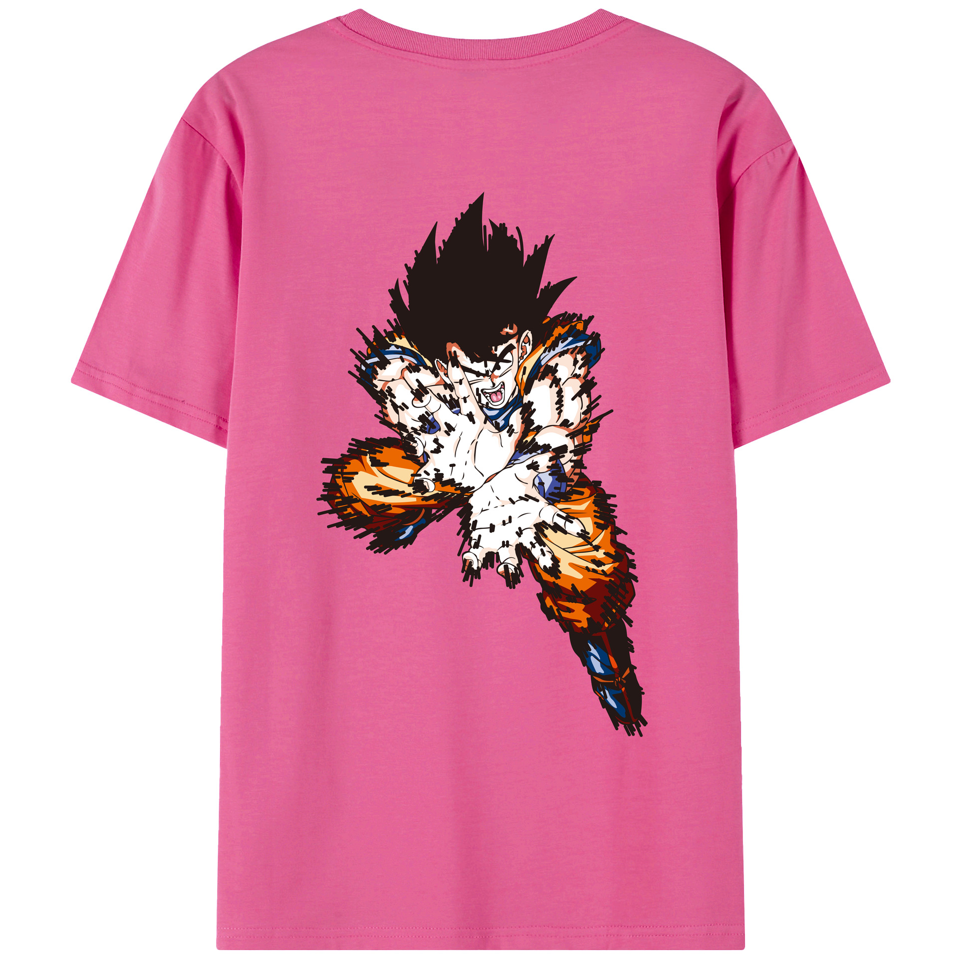 （画像用） ドラゴンボール 孫悟空（そん ごくう）Son Goku カカロット DRAGON BALL Kakarotto レディース半袖Tシャツ(バックプリント)