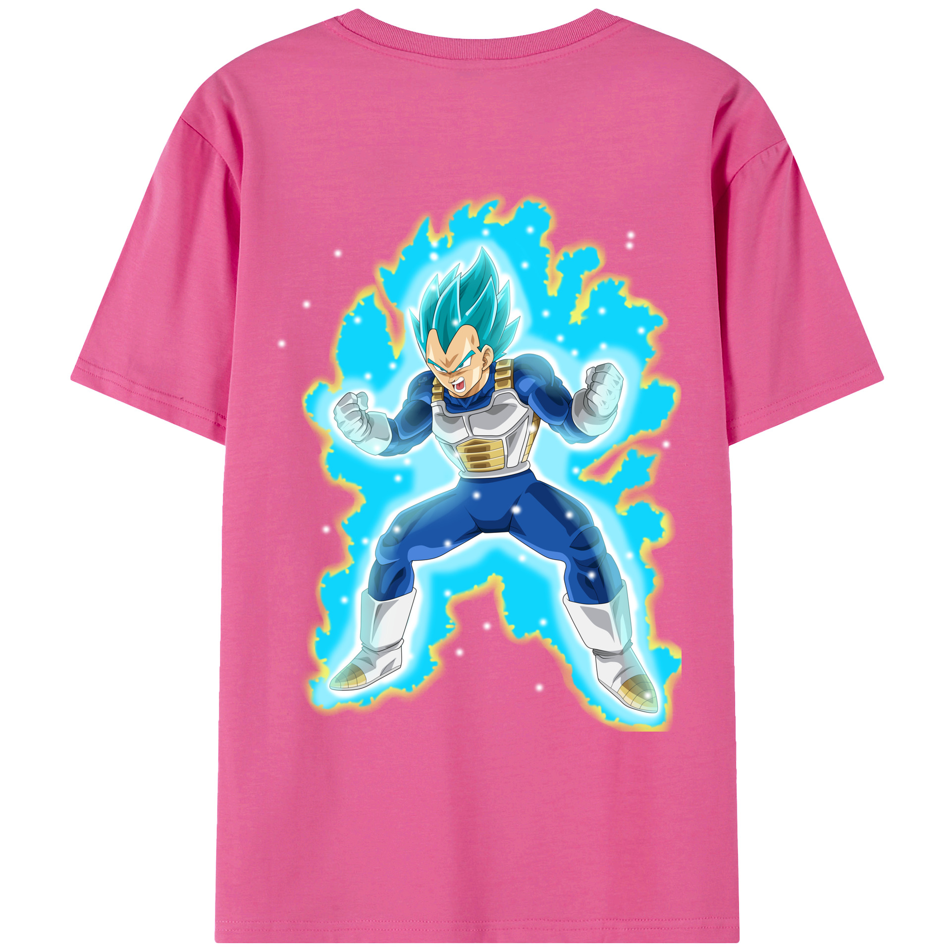 （画像用） ドラゴンボール ベジータ四世（Bejīta Yonsei）DRAGON BALL Vegeta IV レディース半袖Tシャツ(バックプリント)