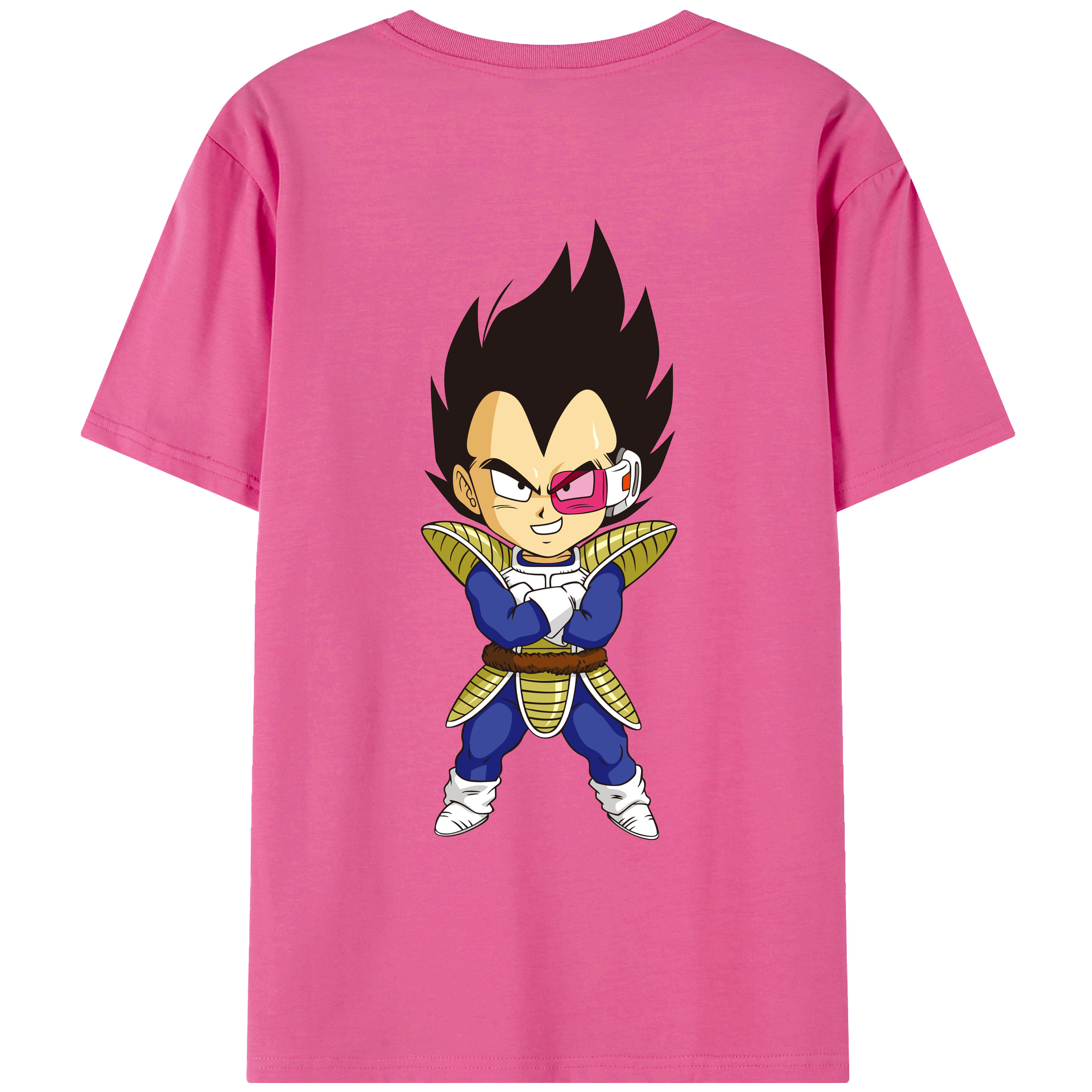 （画像用） ドラゴンボール ベジータ四世（Bejīta Yonsei）DRAGON BALL Vegeta IV レディース半袖Tシャツ(バックプリント)