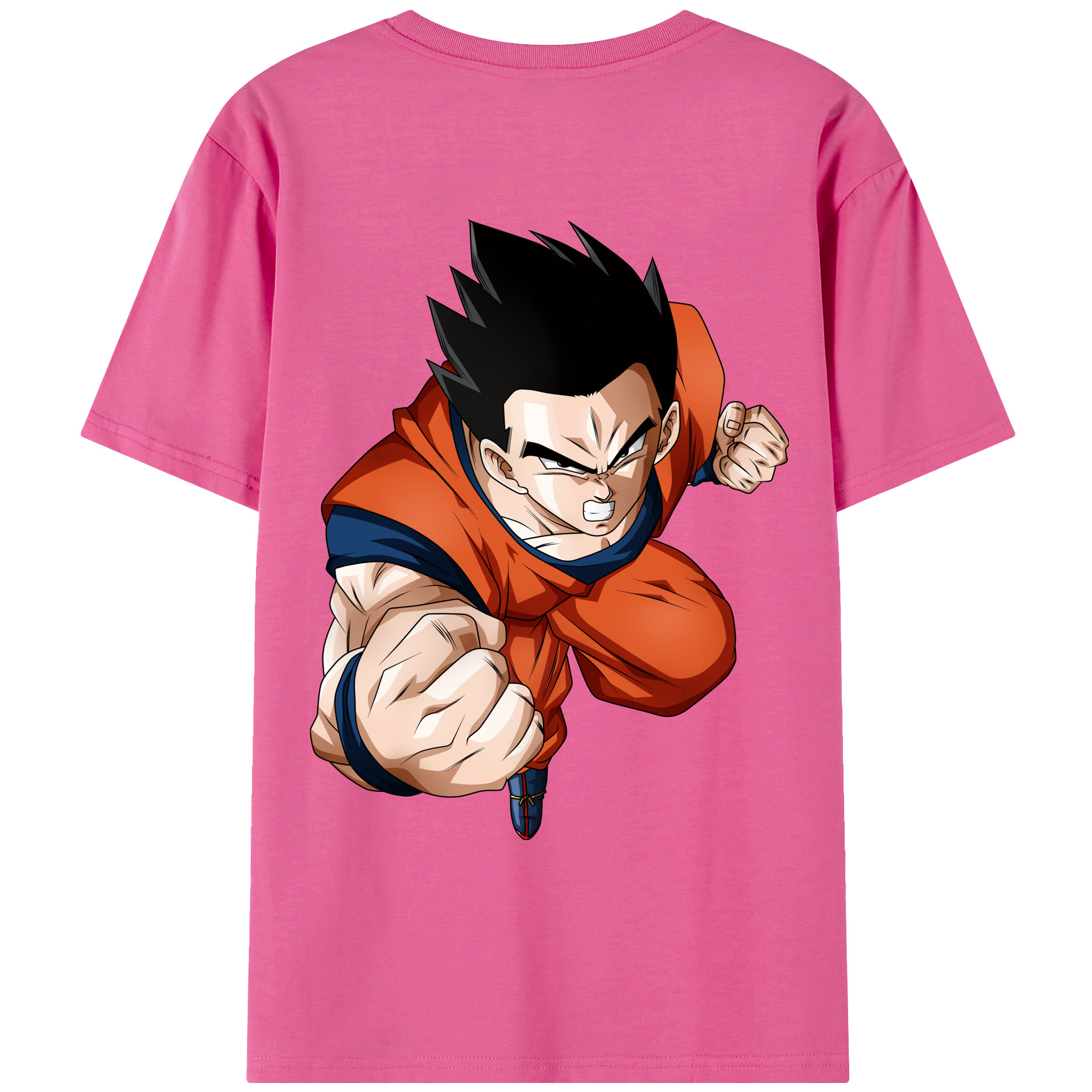 （画像用） ドラゴンボール 孫 悟飯（そんごはん）DRAGON BALL Son Gohan レディース半袖Tシャツ(バックプリント)