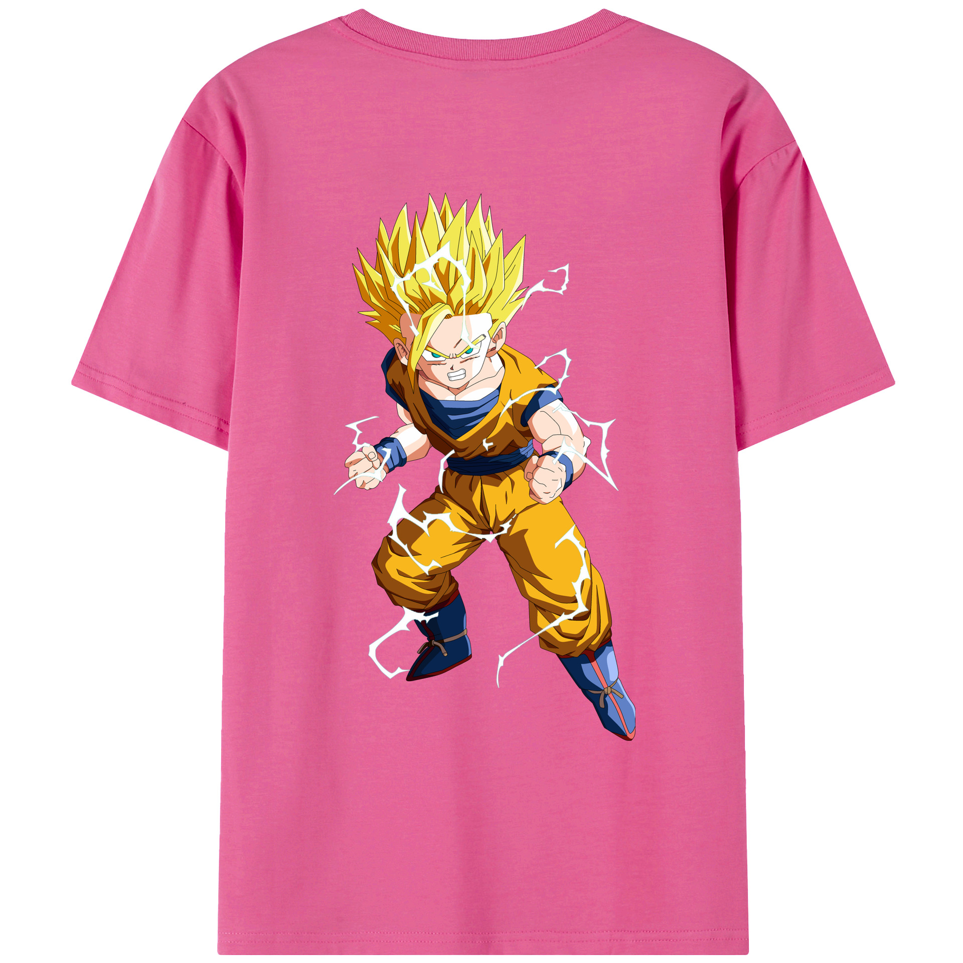 （画像用） ドラゴンボール 孫 悟飯（そんごはん）DRAGON BALL Son Gohan レディース半袖Tシャツ(バックプリント)