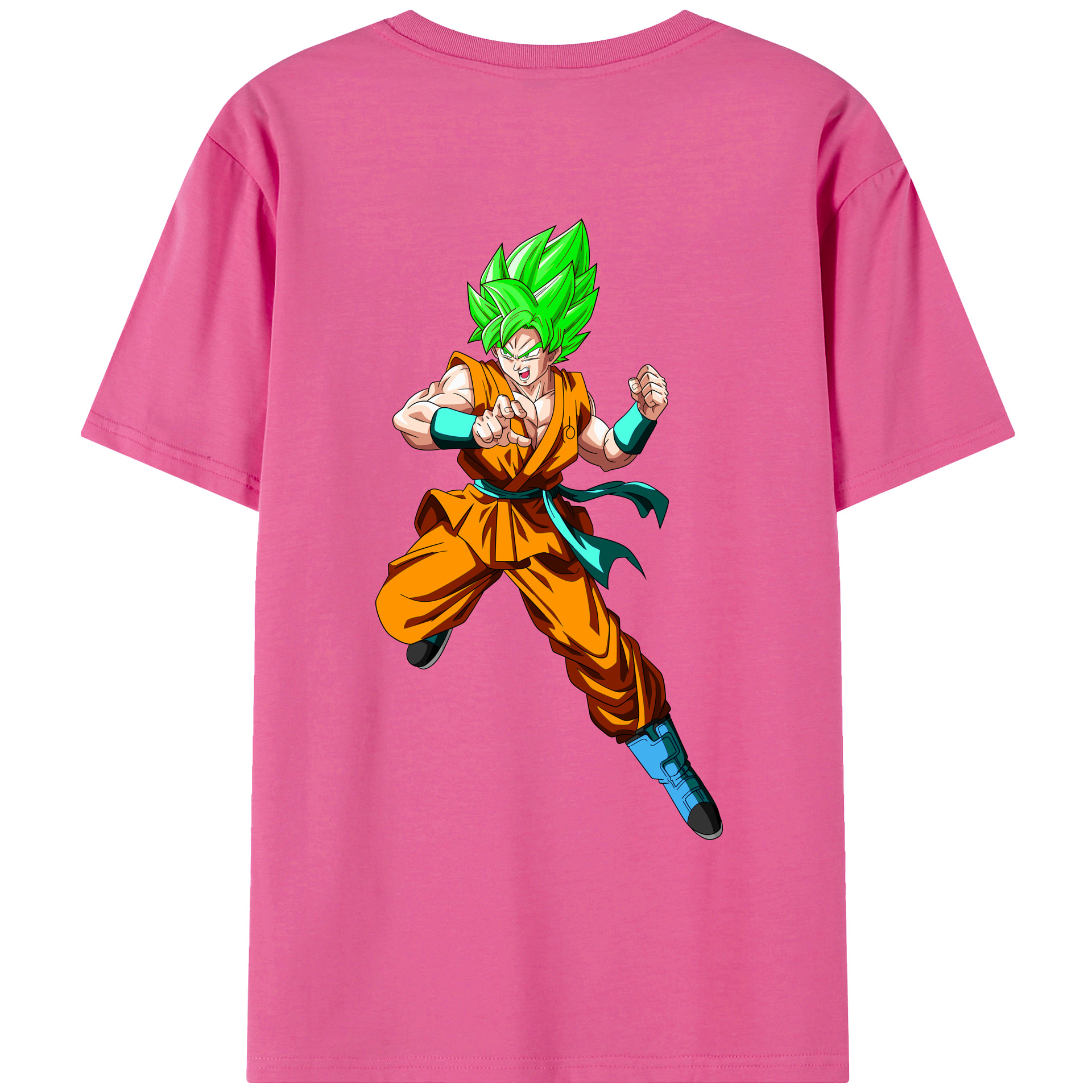 （画像用） ドラゴンボール 孫 悟飯（そんごはん）DRAGON BALL Son Gohan レディース半袖Tシャツ(バックプリント)