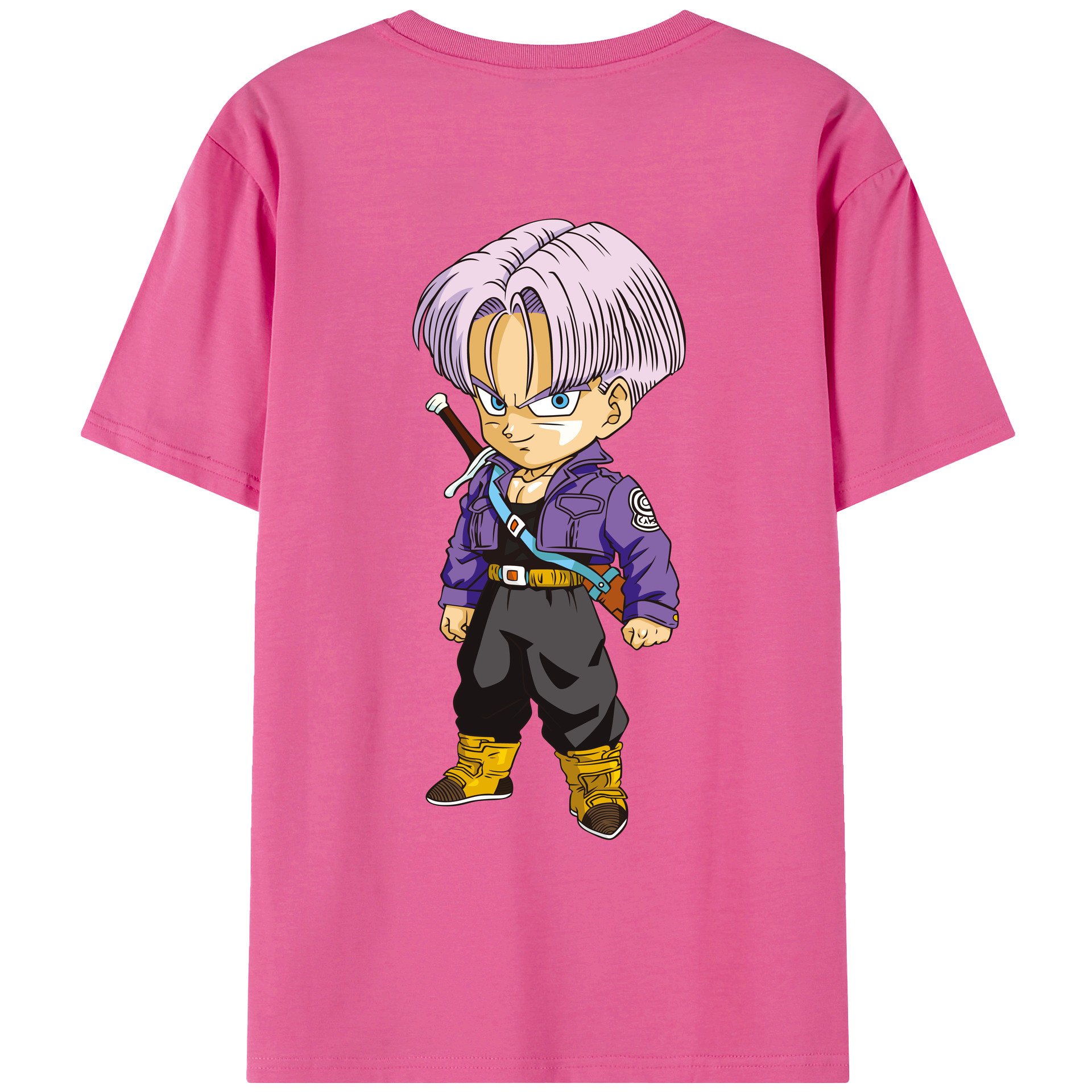 （画像用） ドラゴンボール トランクス（Torankusu）DRAGON BALL Trunks レディース半袖Tシャツ(バックプリント)