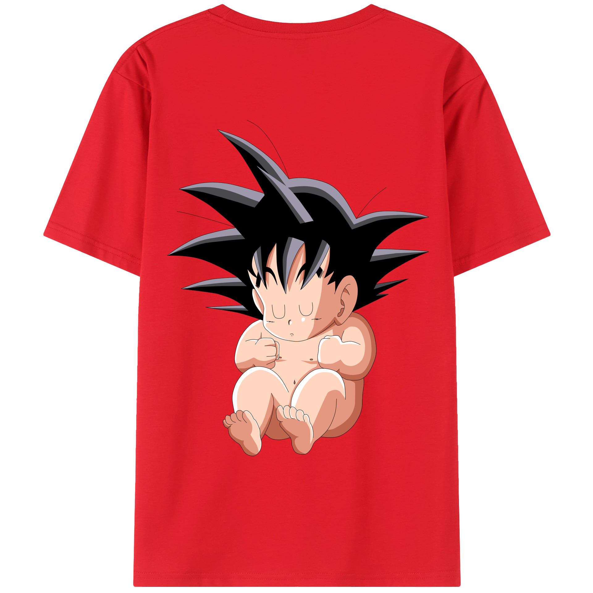 （画像用） ドラゴンボール 孫悟空（そん ごくう）Son Goku カカロット DRAGON BALL Kakarotto レディース半袖Tシャツ(バックプリント)