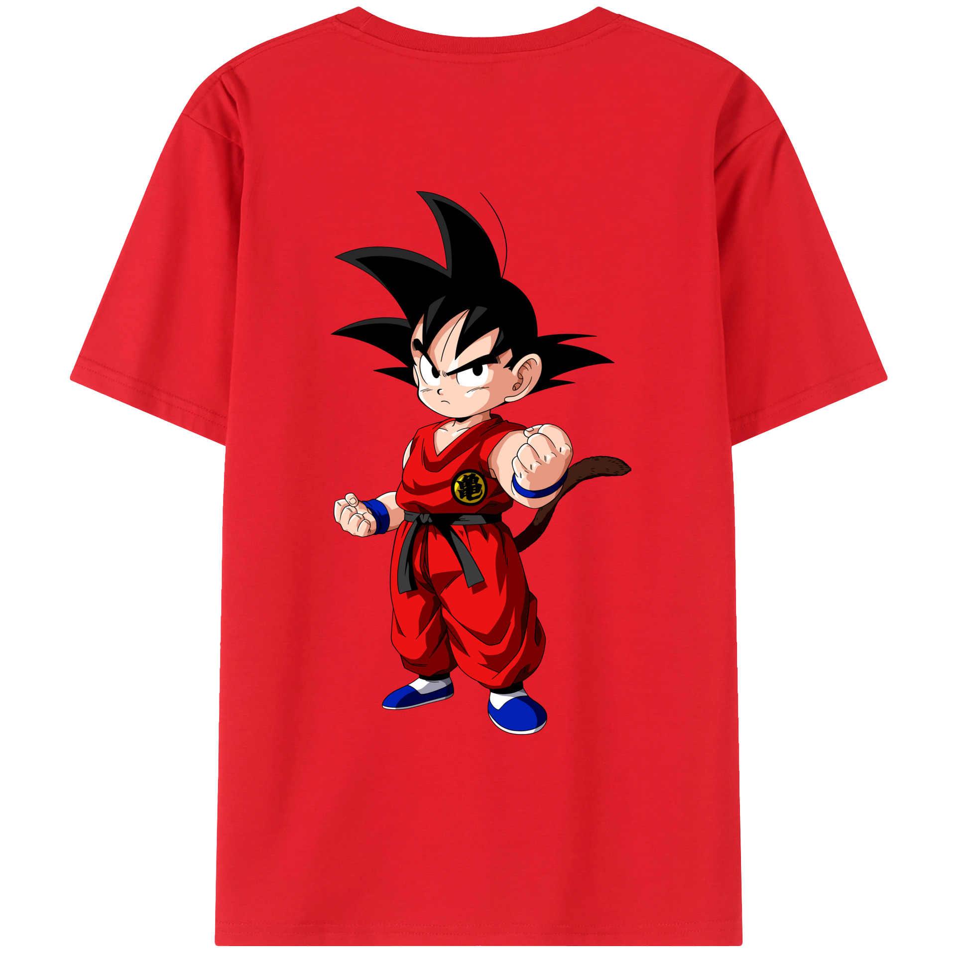 （画像用） ドラゴンボール 孫悟空（そん ごくう）Son Goku カカロット DRAGON BALL Kakarotto レディース半袖Tシャツ(バックプリント)
