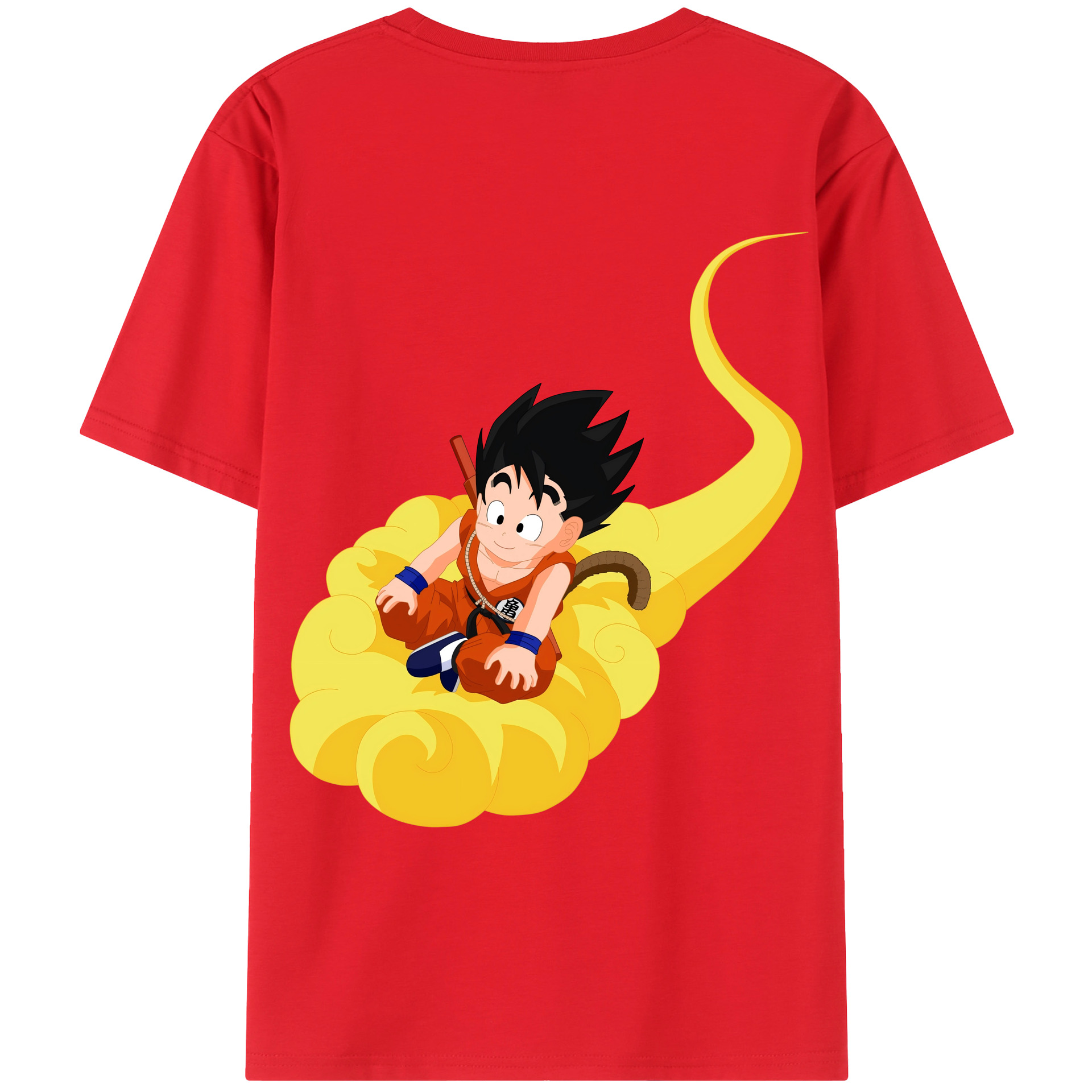 （画像用） ドラゴンボール 孫悟空（そん ごくう）Son Goku カカロット DRAGON BALL Kakarotto レディース半袖Tシャツ(バックプリント)
