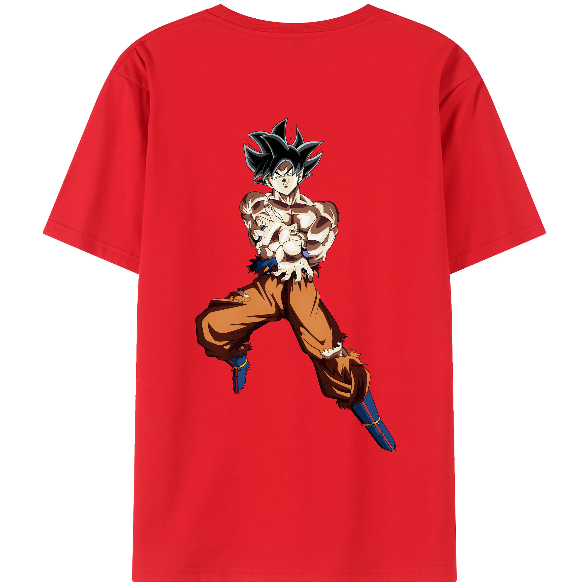（画像用） ドラゴンボール 孫悟空（そん ごくう）Son Goku カカロット DRAGON BALL Kakarotto レディース半袖Tシャツ(バックプリント)