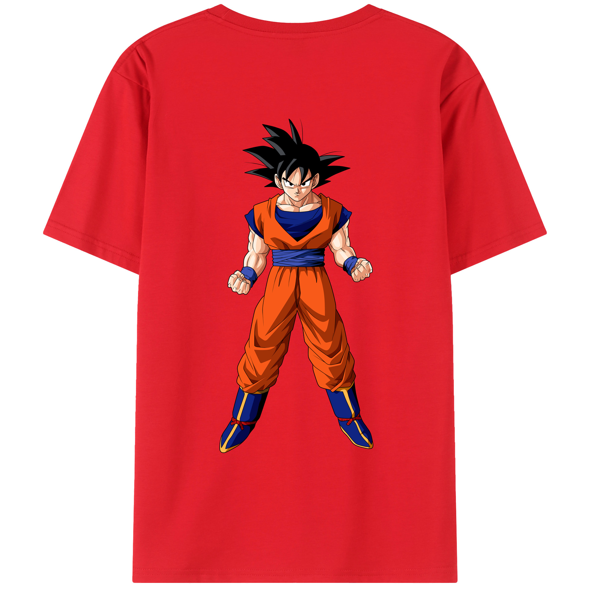 （画像用） ドラゴンボール 孫悟空（そん ごくう）Son Goku カカロット DRAGON BALL Kakarotto レディース半袖Tシャツ(バックプリント)