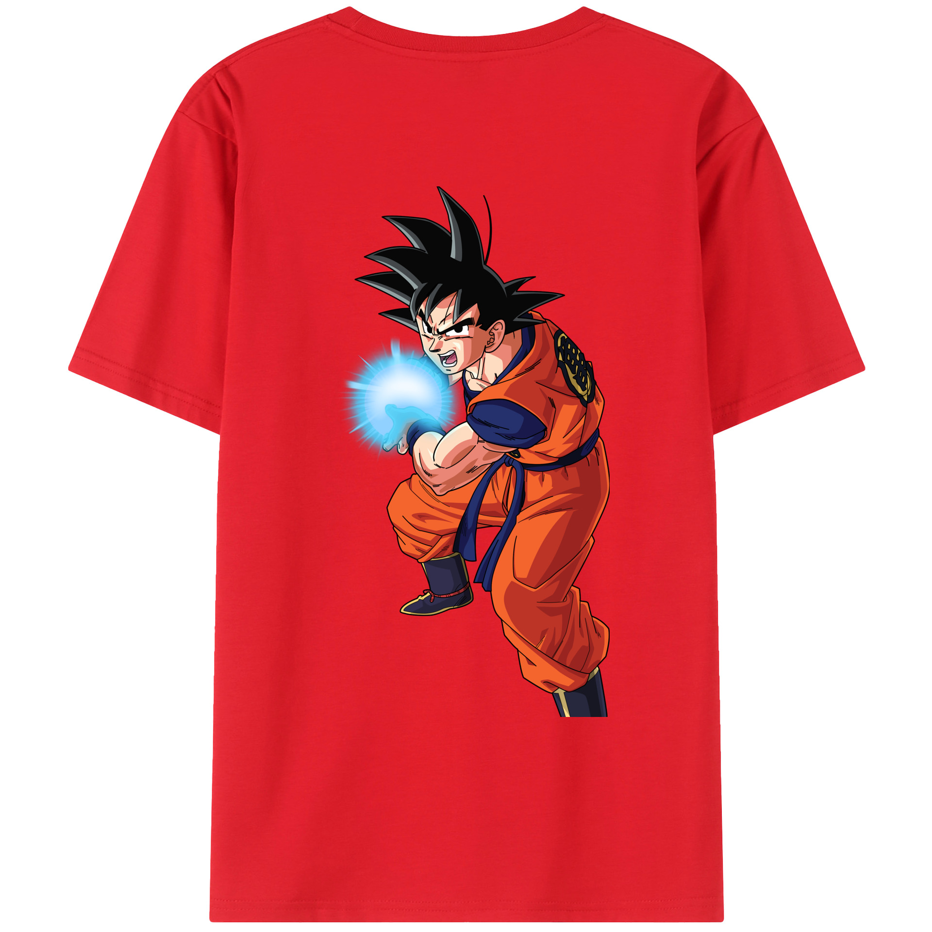 （画像用） ドラゴンボール 孫悟空（そん ごくう）Son Goku カカロット DRAGON BALL Kakarotto レディース半袖Tシャツ(バックプリント)