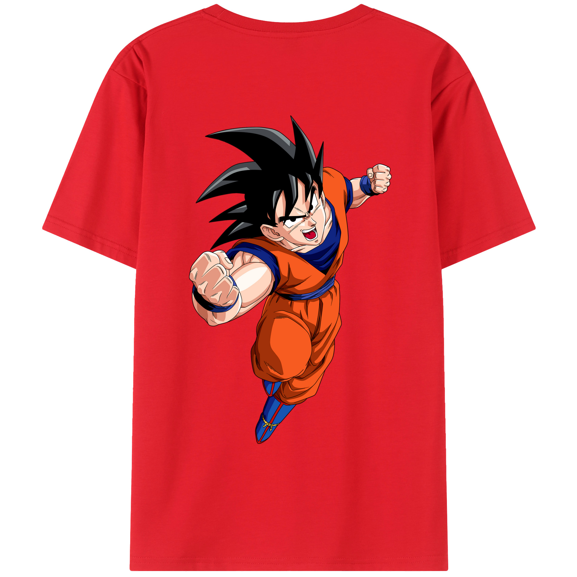 （画像用） ドラゴンボール 孫悟空（そん ごくう）Son Goku カカロット DRAGON BALL Kakarotto レディース半袖Tシャツ(バックプリント)