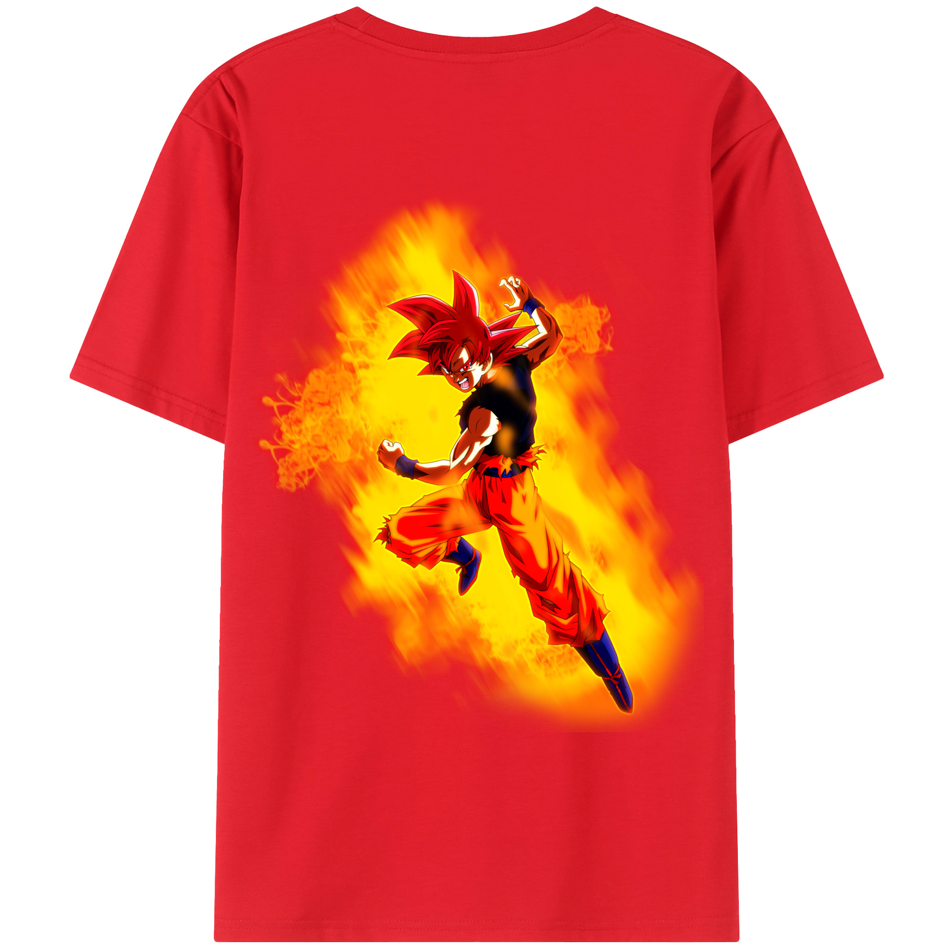 （画像用） ドラゴンボール 孫悟空（そん ごくう）Son Goku カカロット DRAGON BALL Kakarotto レディース半袖Tシャツ(バックプリント)